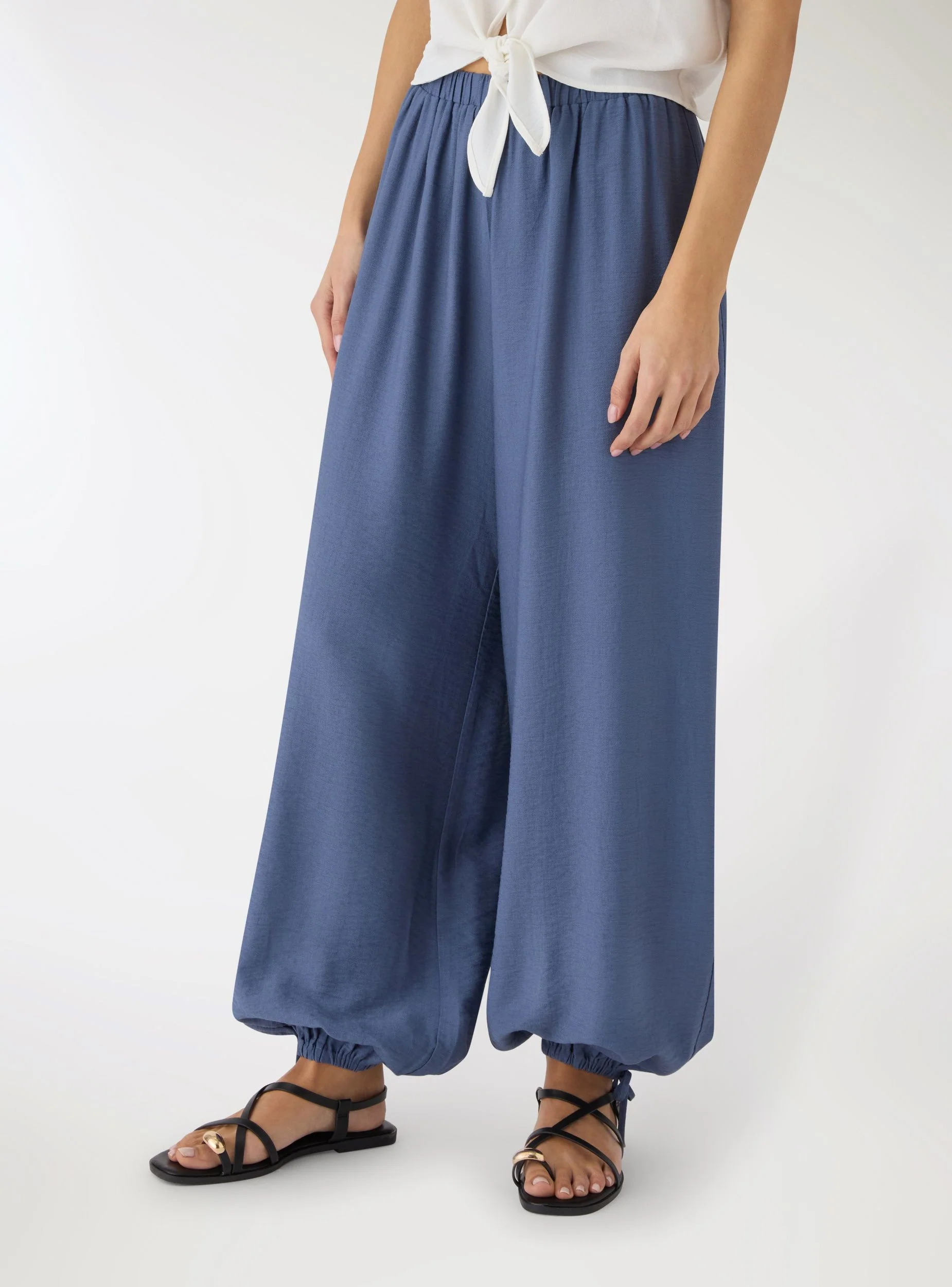 Pantaloni harem con fondo regolabile - Image 2