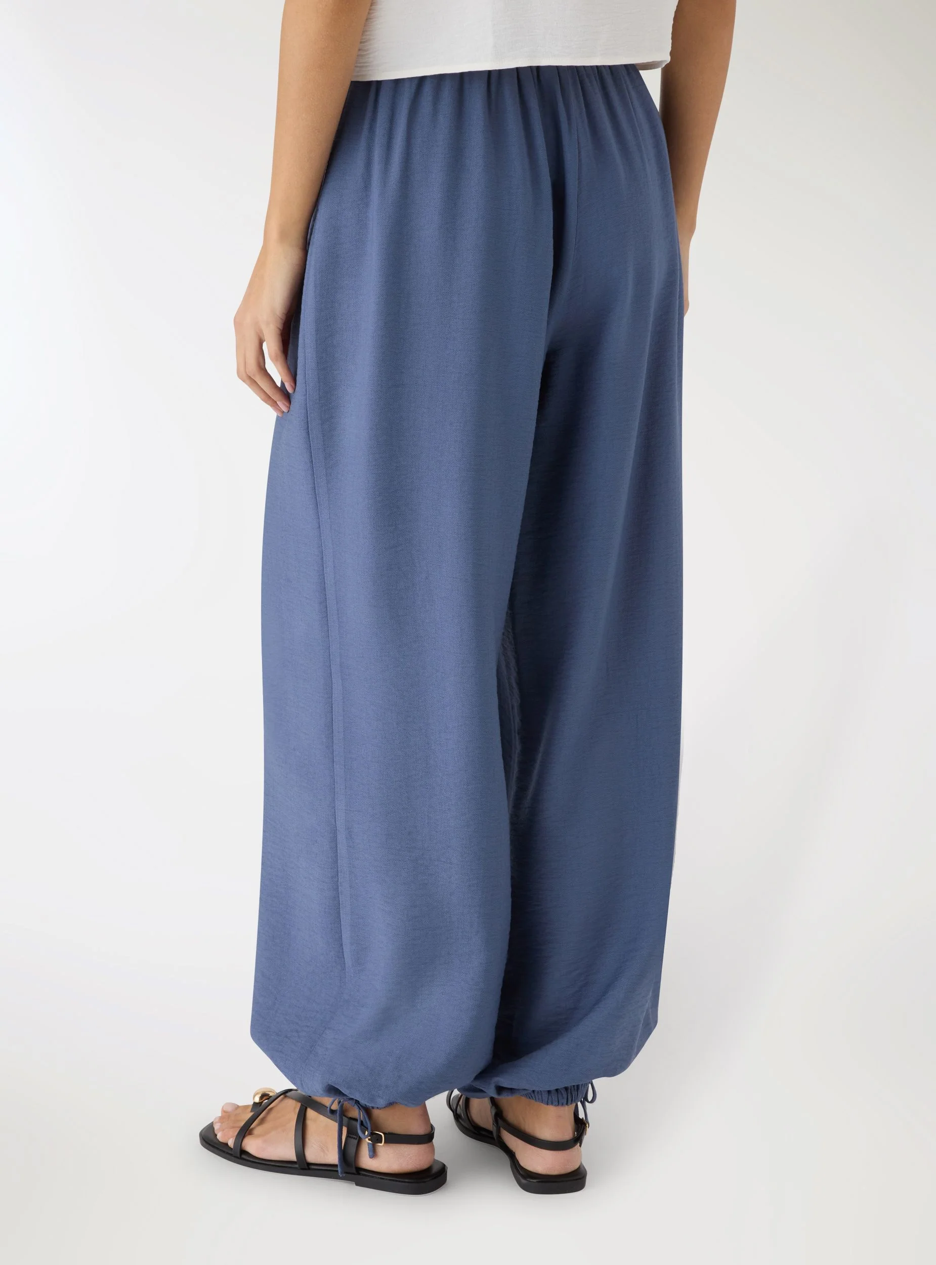 Pantaloni harem con fondo regolabile - Image 3