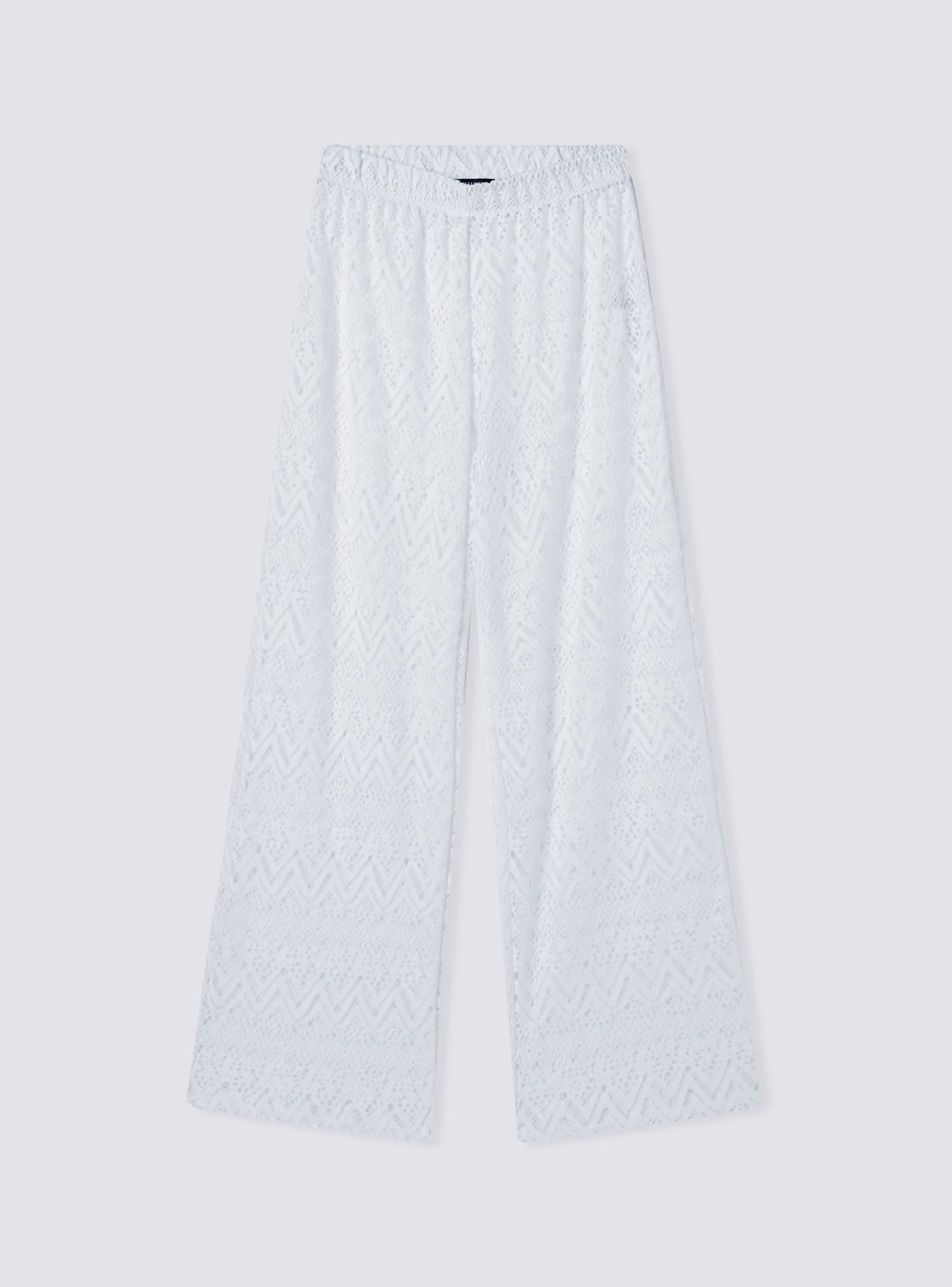 Pantaloni in pizzo tinta unita - Image 6