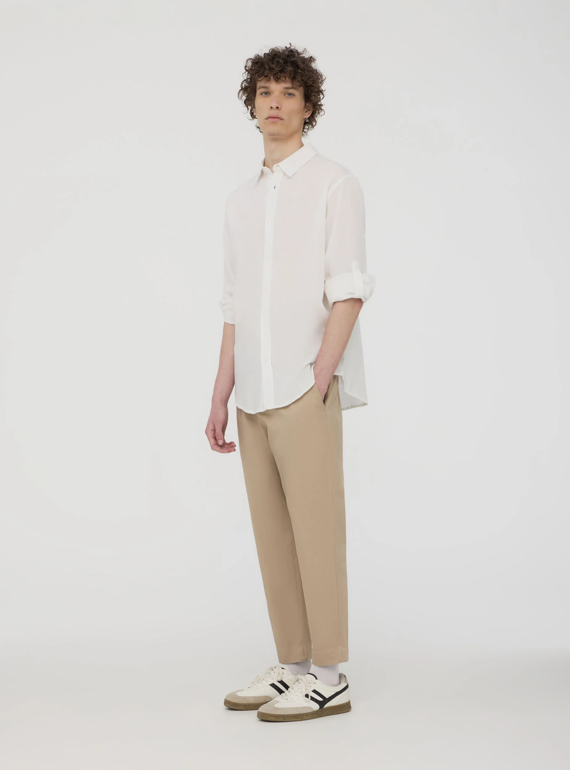 Pantaloni in twill di cotone - Image 3