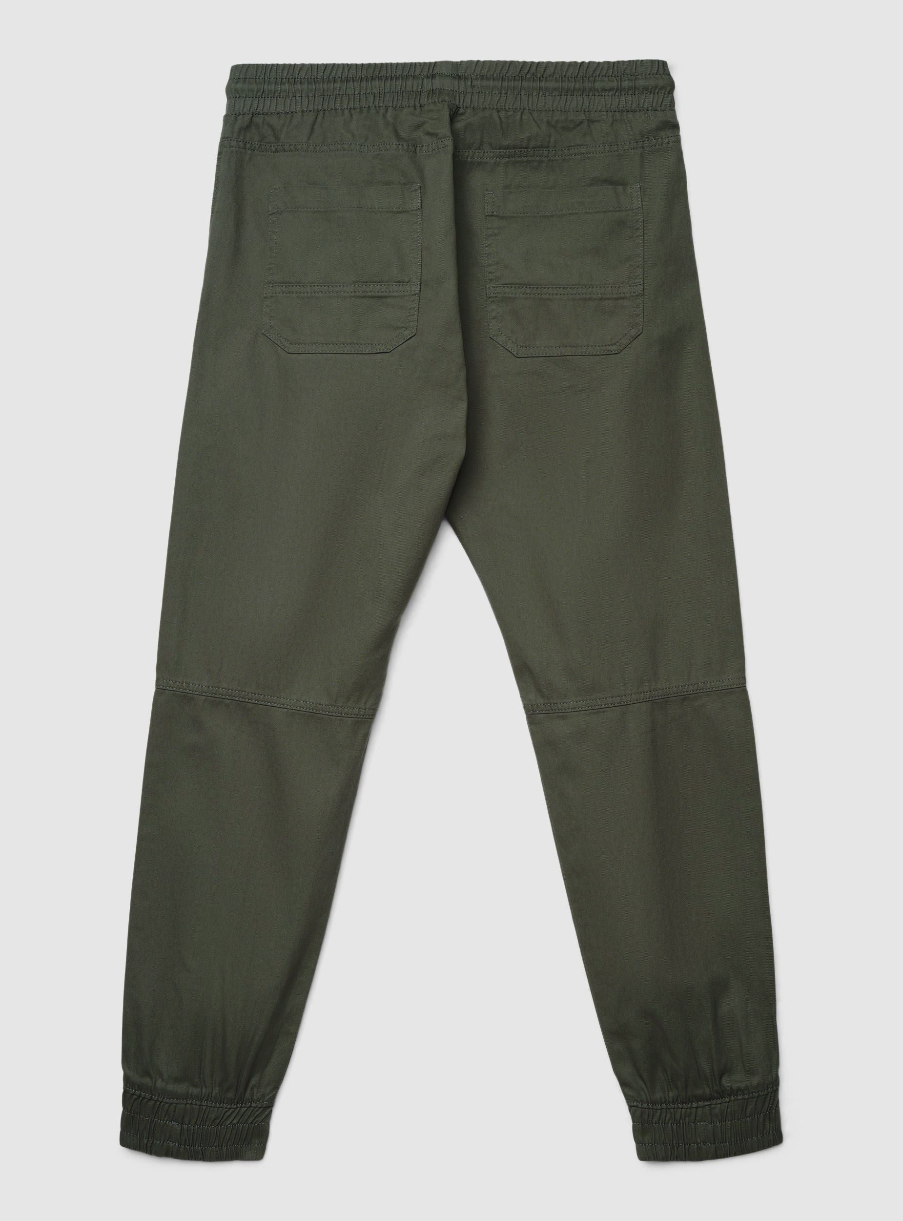 Pantaloni jogger a tinta unita con coulisse - Image 7