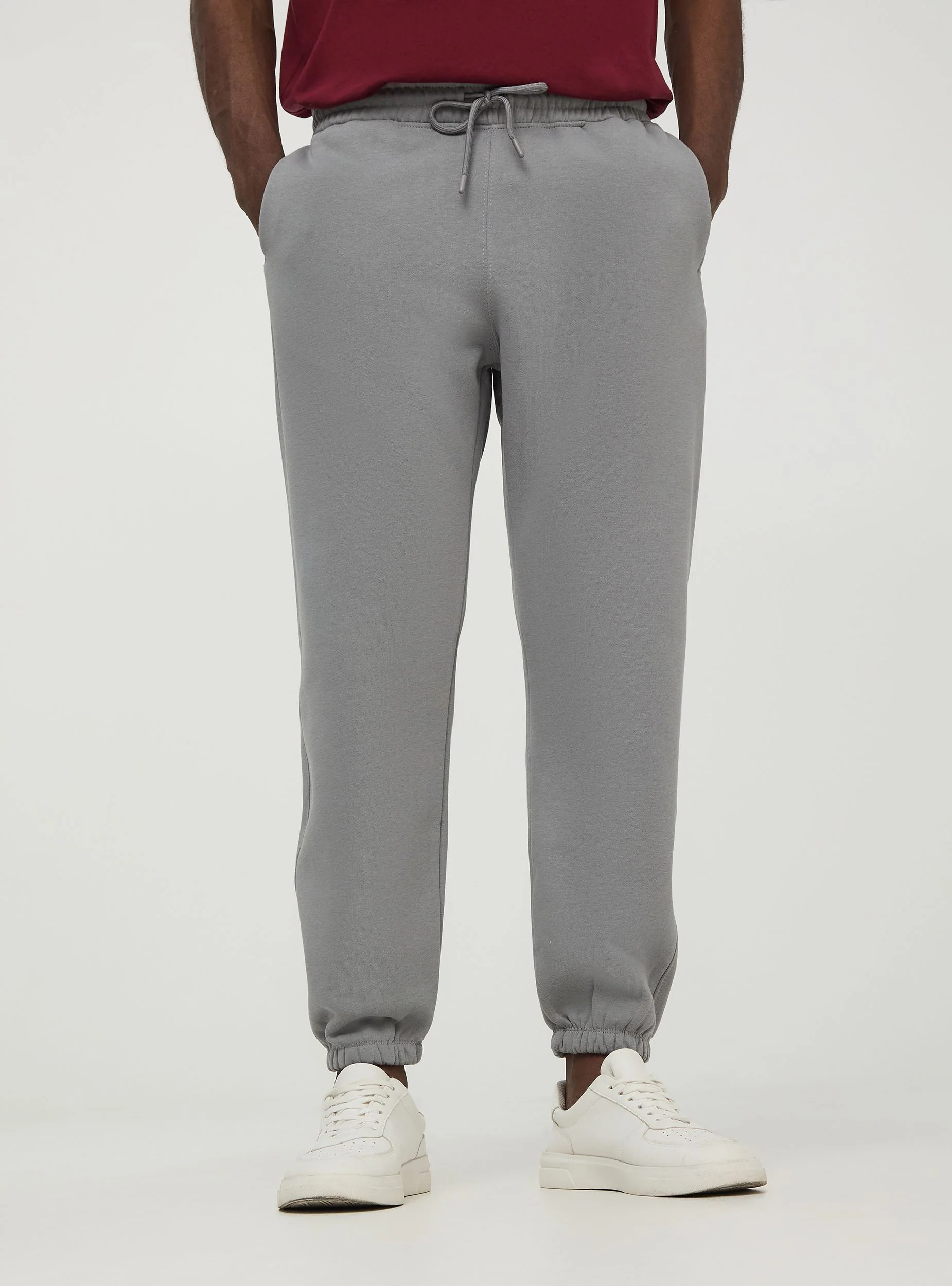 Pantaloni jogger a tinta unita - Image 3