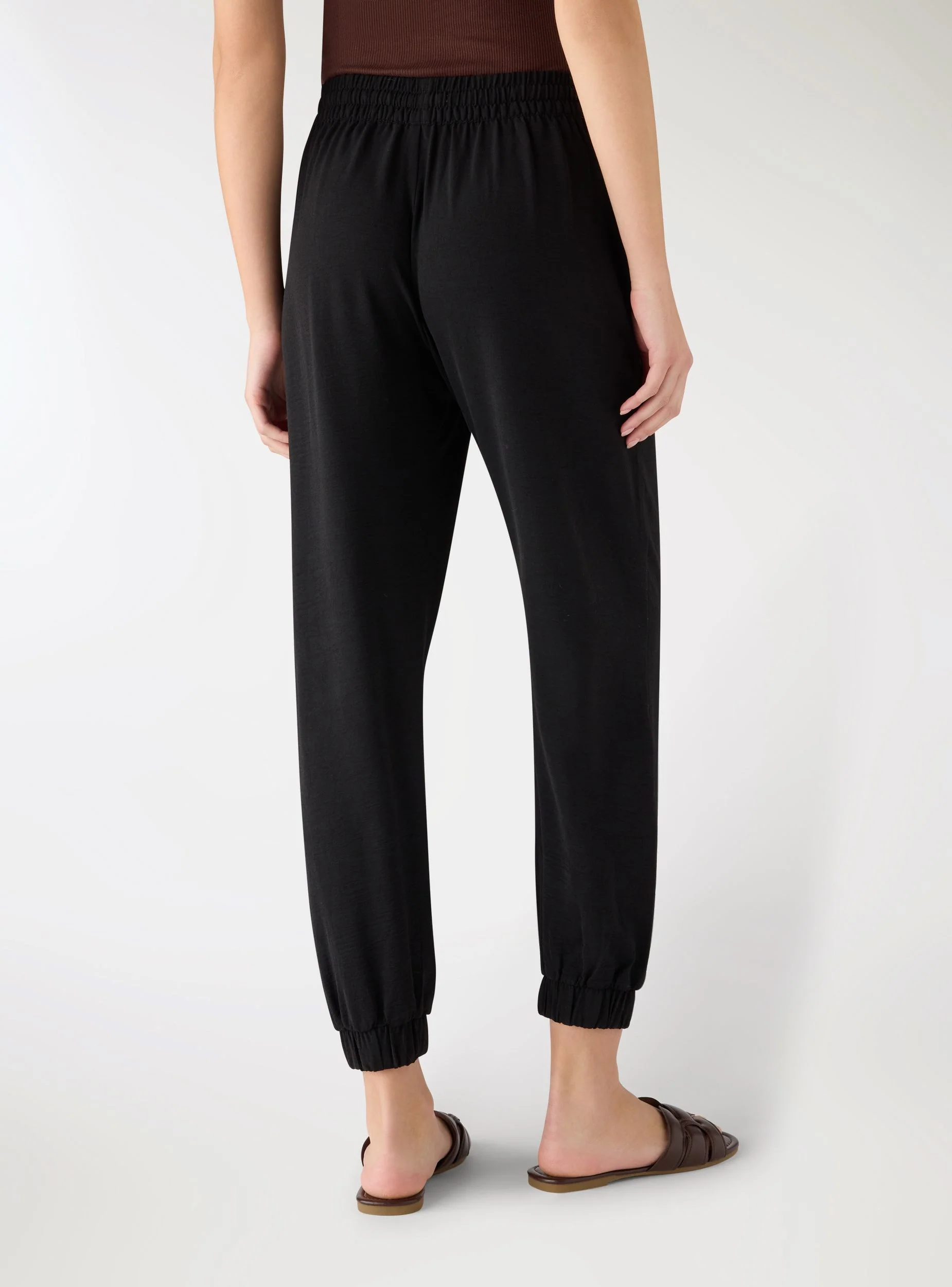 Pantaloni jogger a tinta unita - Image 3