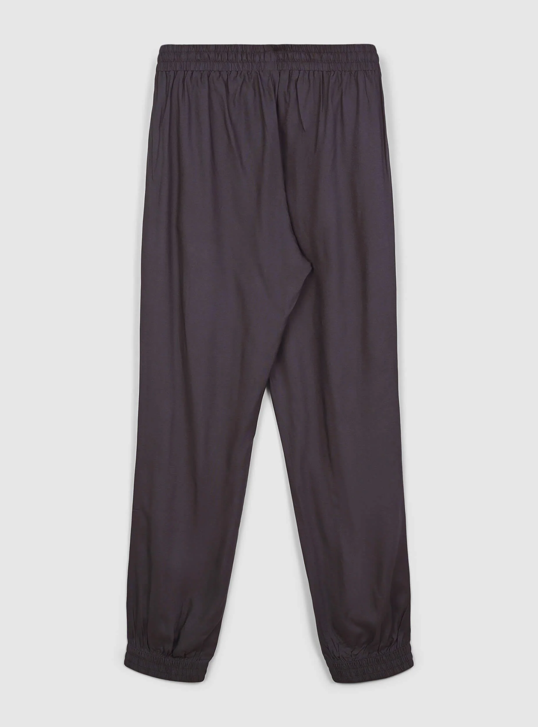 Pantaloni jogger con coulisse e polsini a tinta unita - Image 4