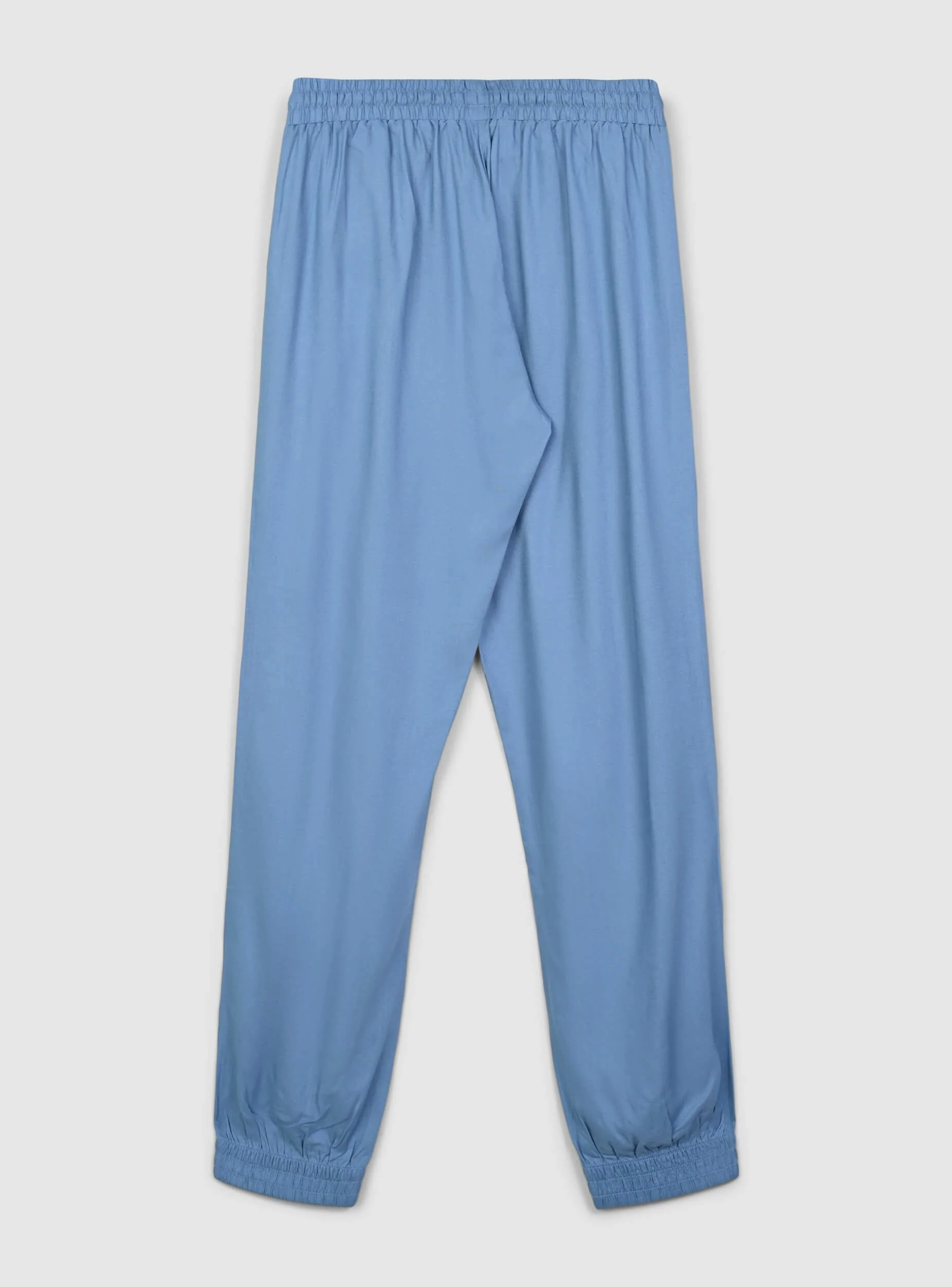 Pantaloni jogger con coulisse e polsini a tinta unita - Image 6