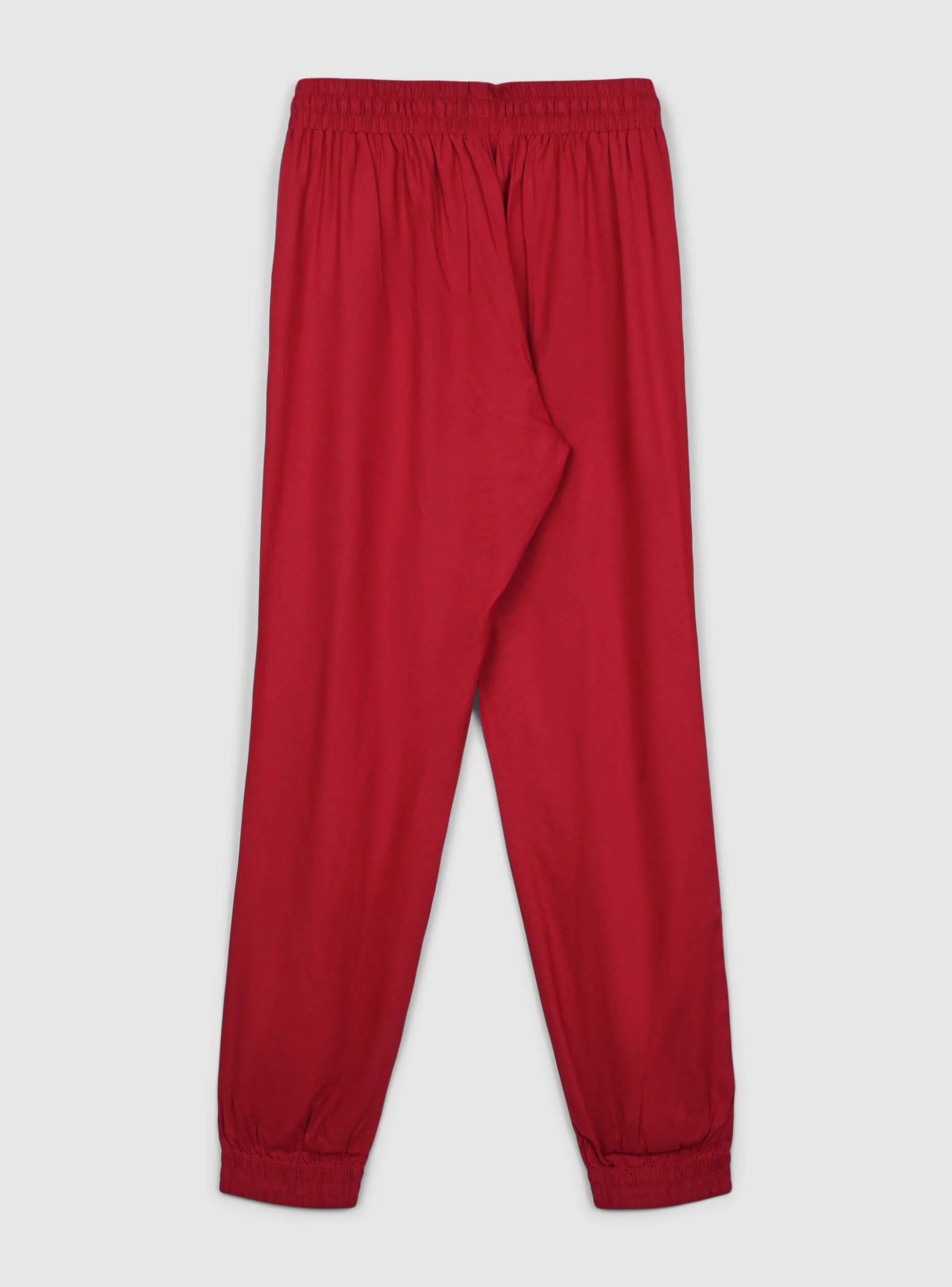 Pantaloni jogger con coulisse e polsini a tinta unita - Image 4