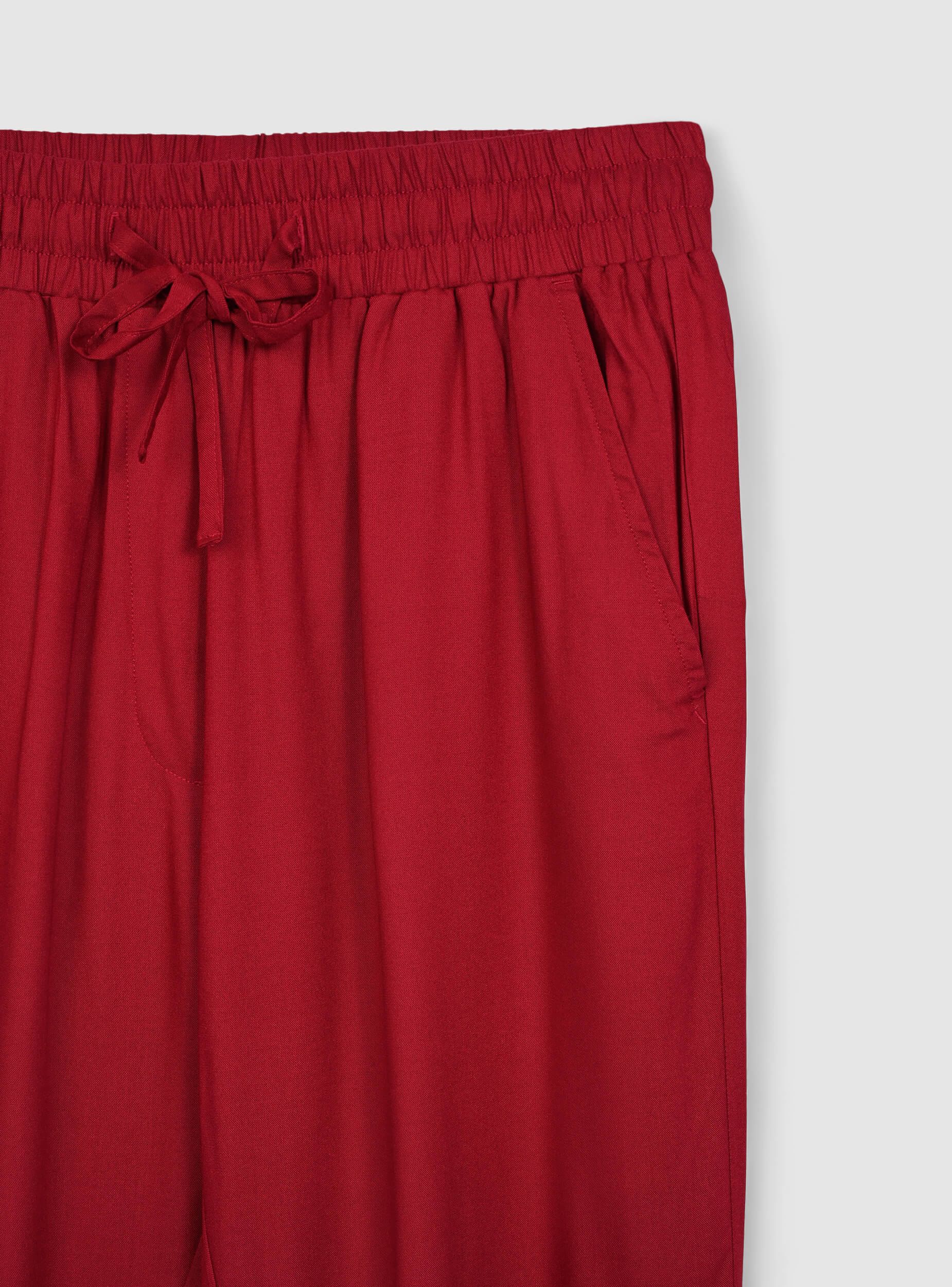 Pantaloni jogger con coulisse e polsini a tinta unita - Image 5
