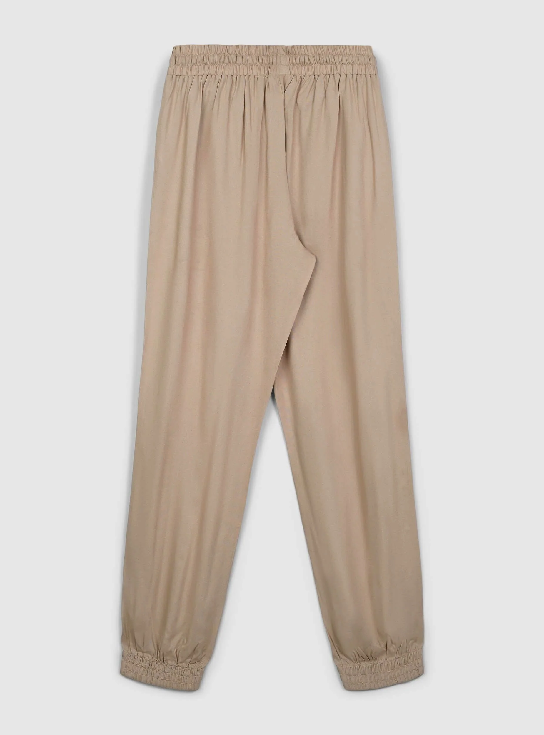 Pantaloni jogger con coulisse e polsini a tinta unita - Image 6