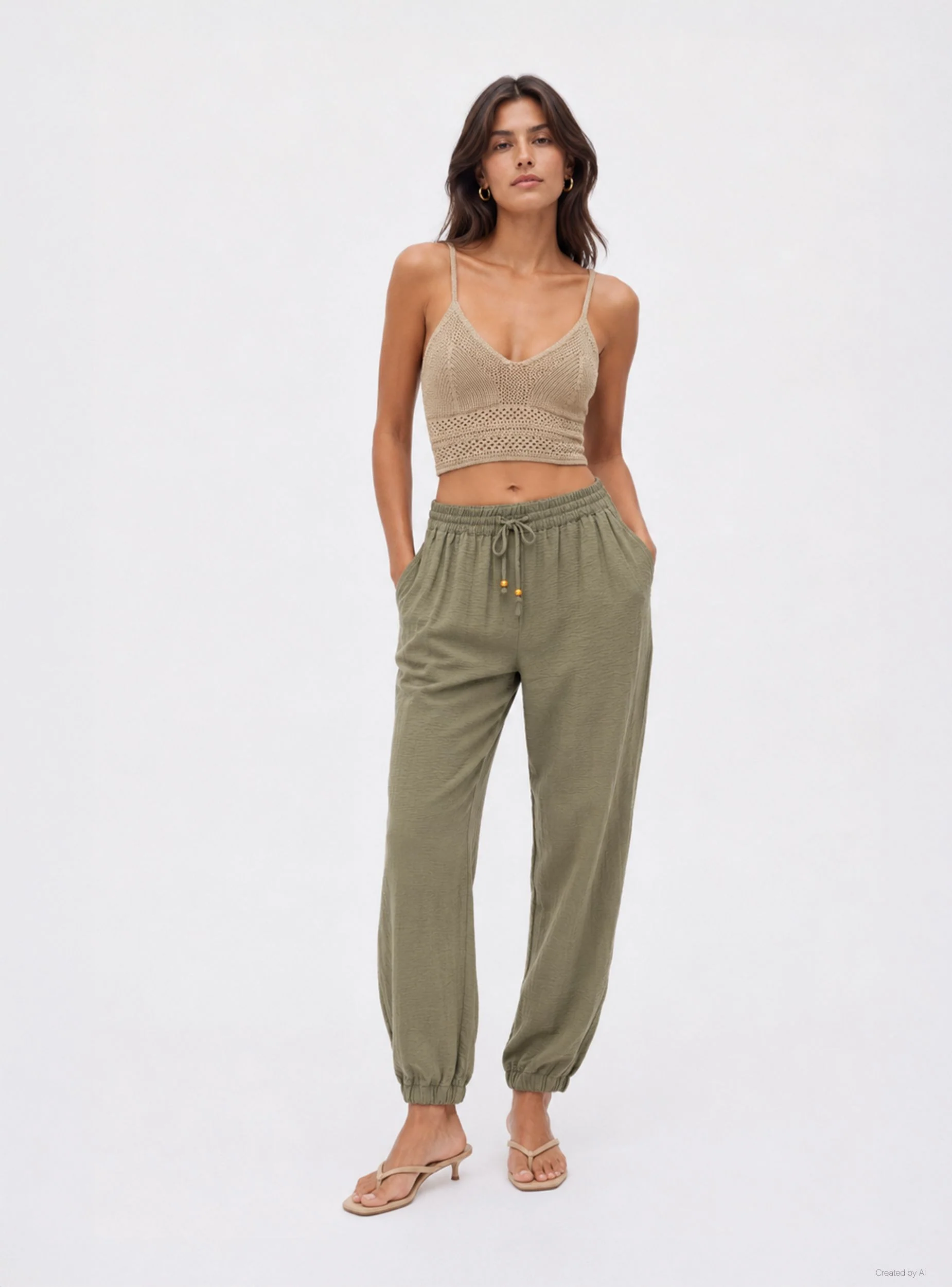Pantaloni jogger con coulisse
