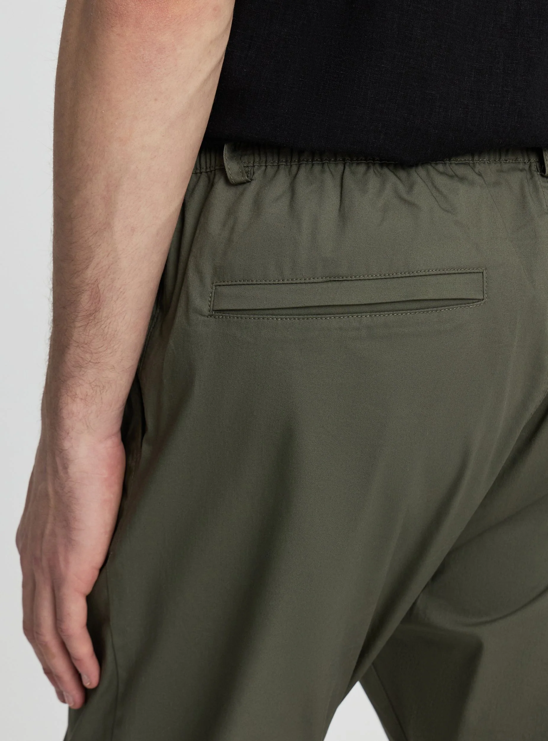Pantaloni jogger con polsini in cotone popeline - Image 4