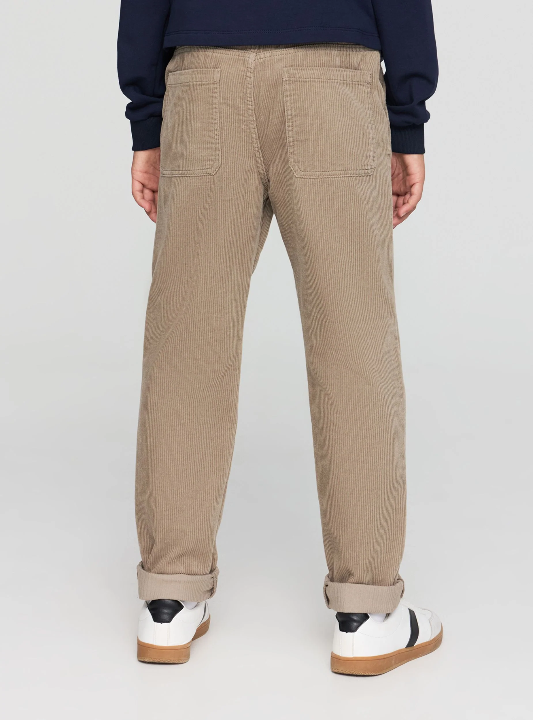 Pantaloni jogger effetto velluto
