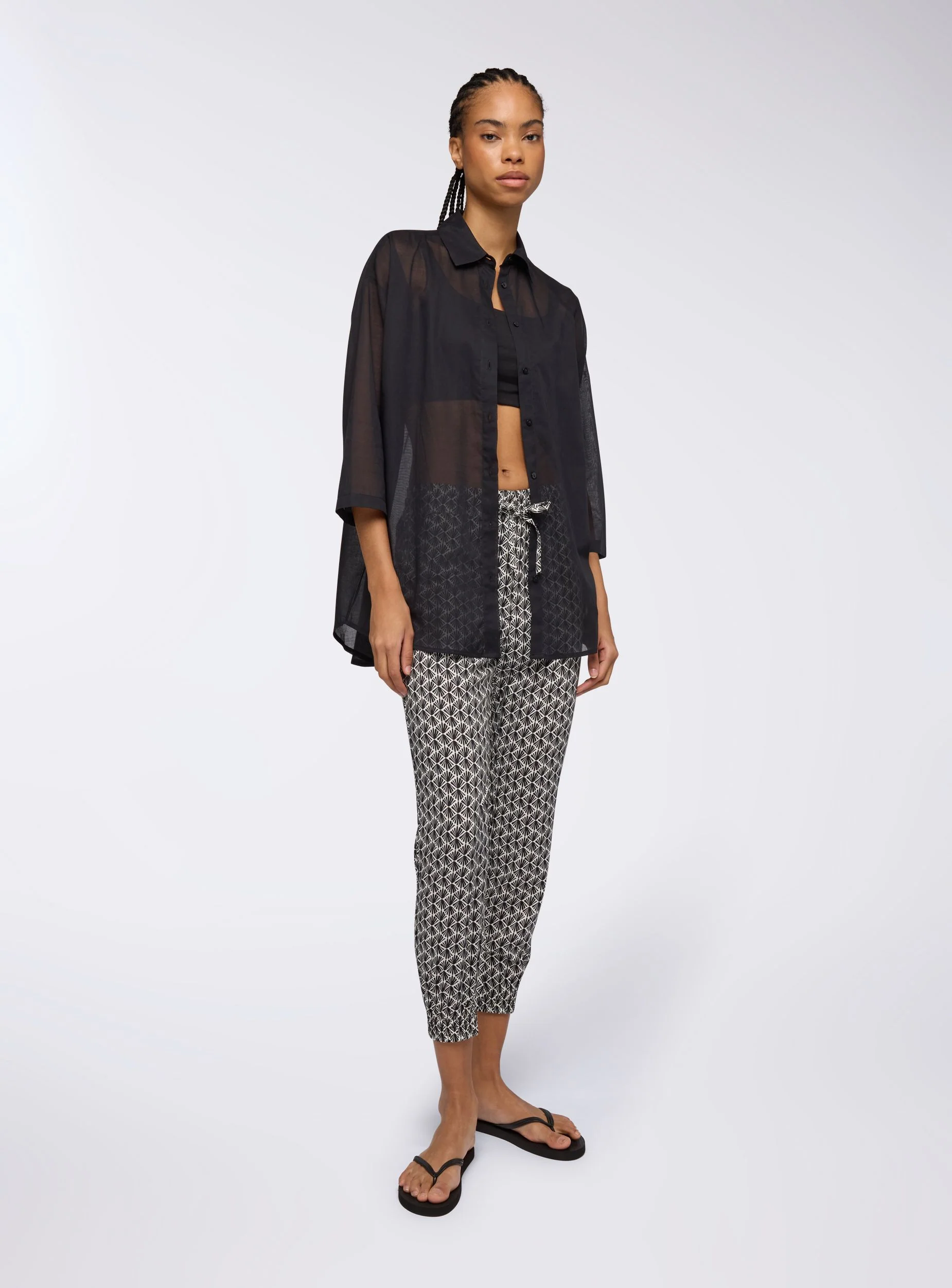 Pantaloni jogger fantasia etnica - Image 2