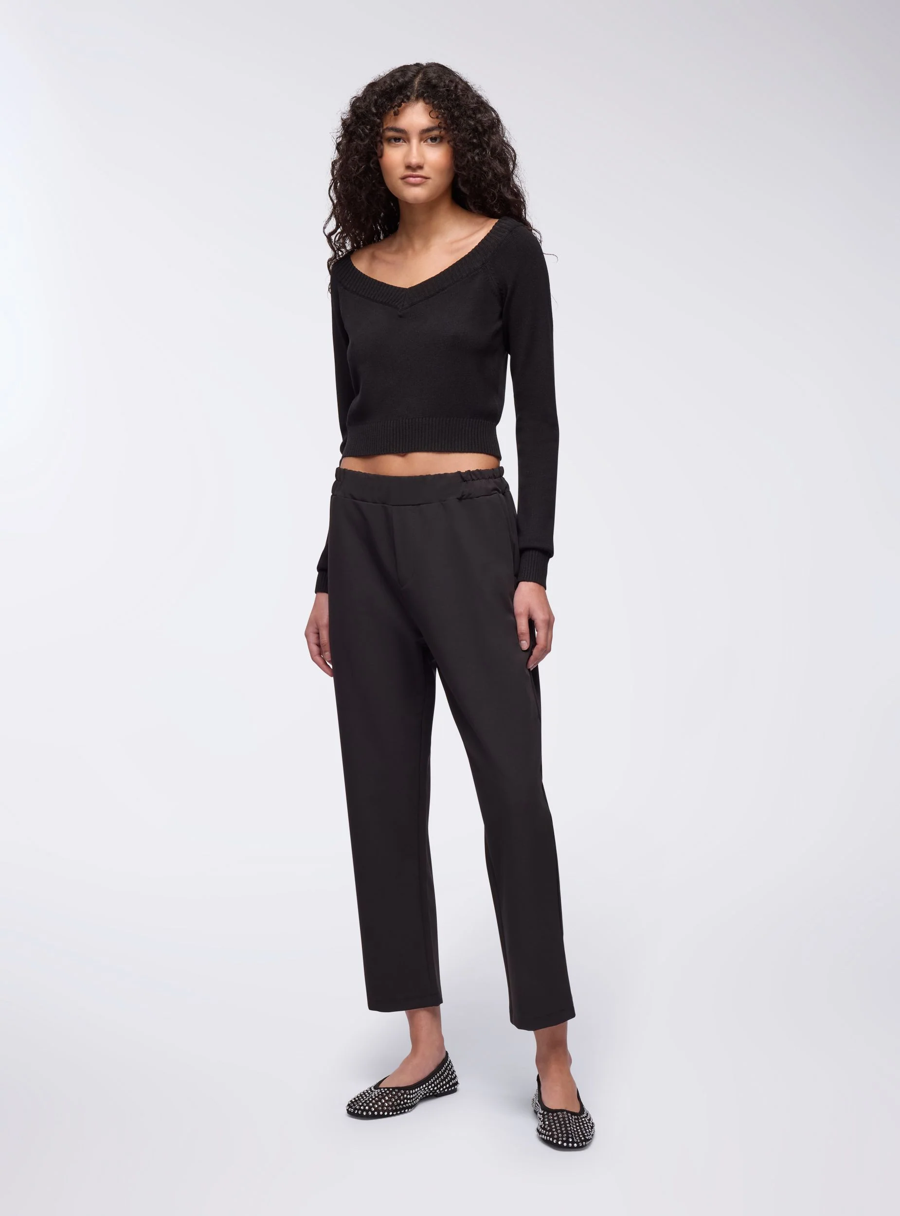 Pantaloni jogger tinta unita