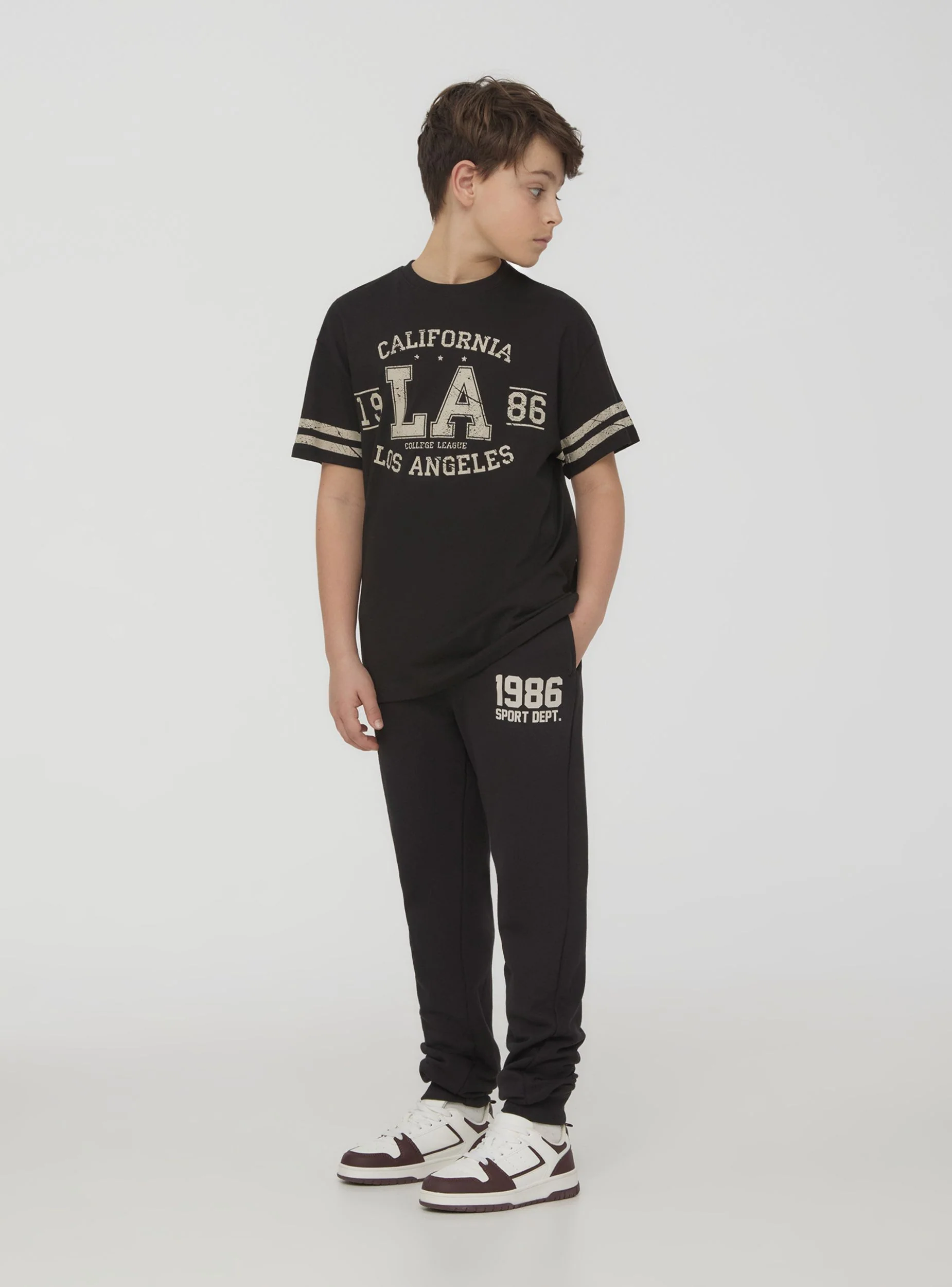 Pantaloni leggeri della tuta con stampa sportiva - Image 3