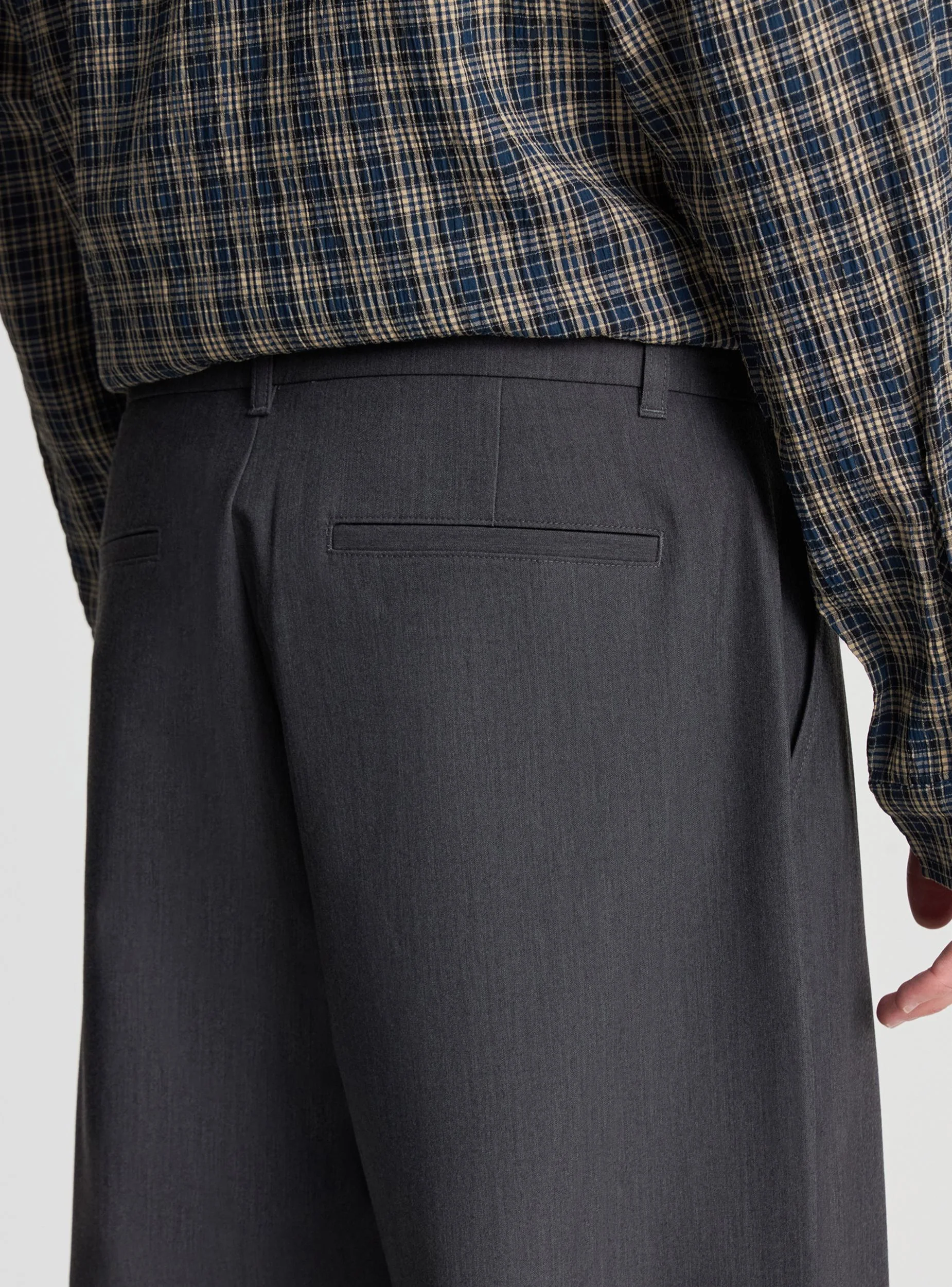 Pantaloni lunghi baggy a tinta unita - Image 4