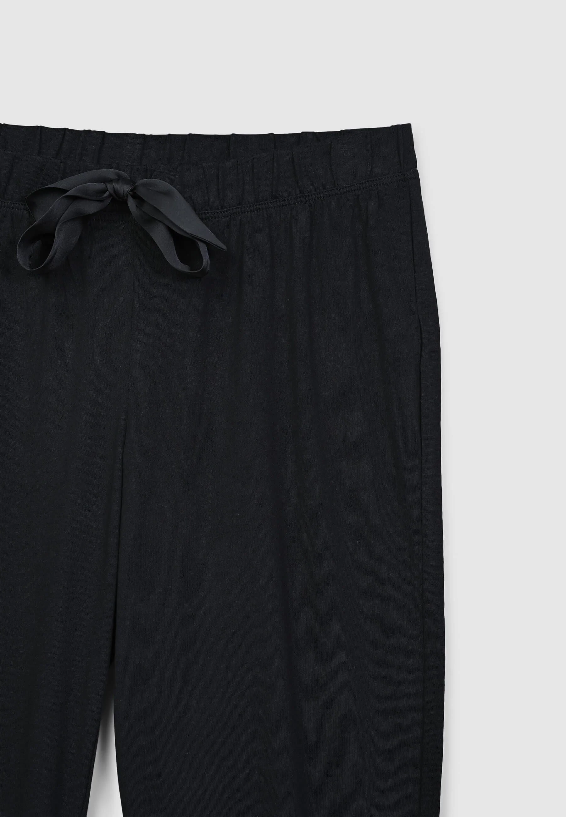 Pantaloni lunghi pigiama tinta unita con coulisse - Image 4