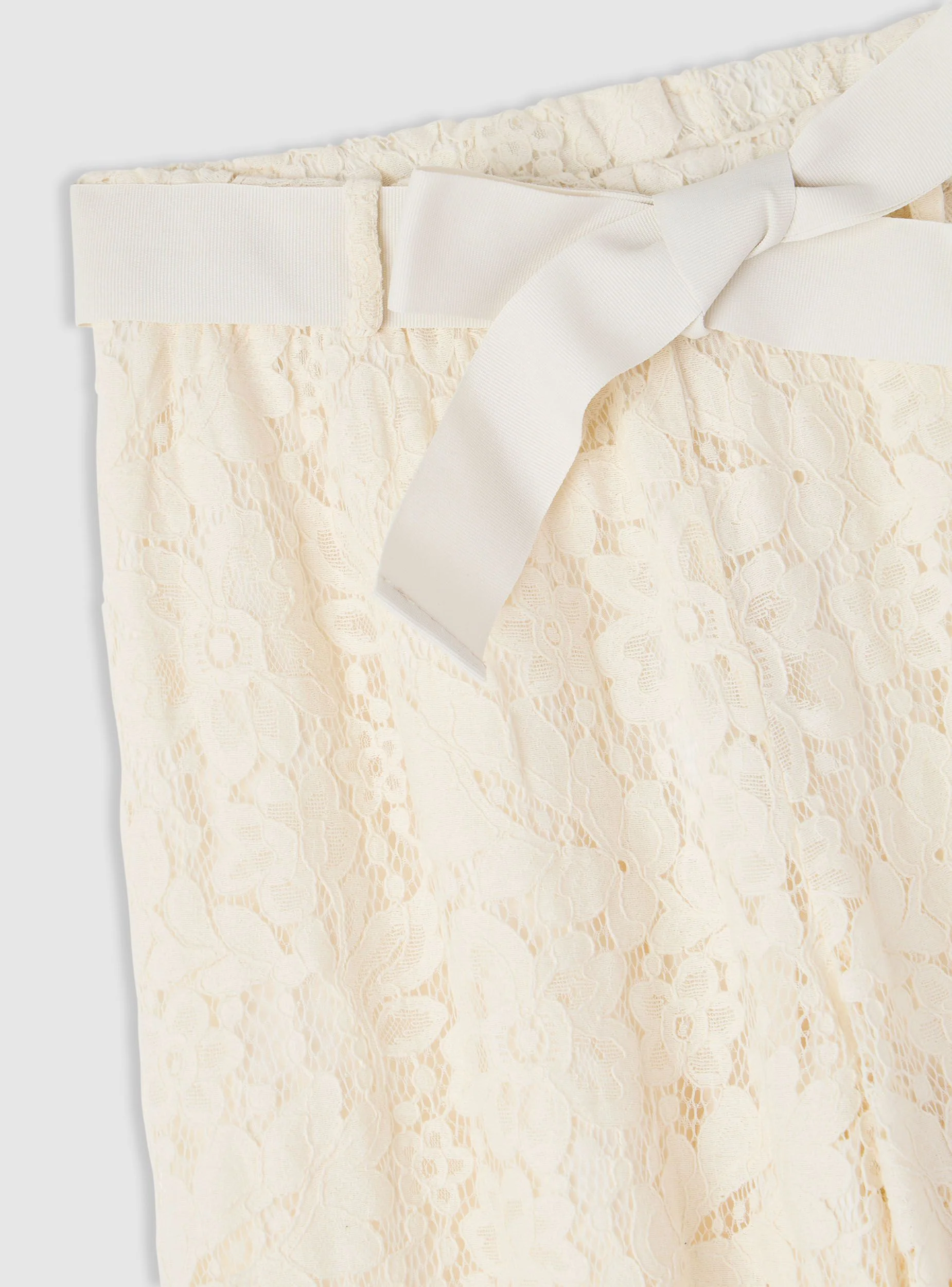 Pantaloni maxi in pizzo con cintura - Image 7