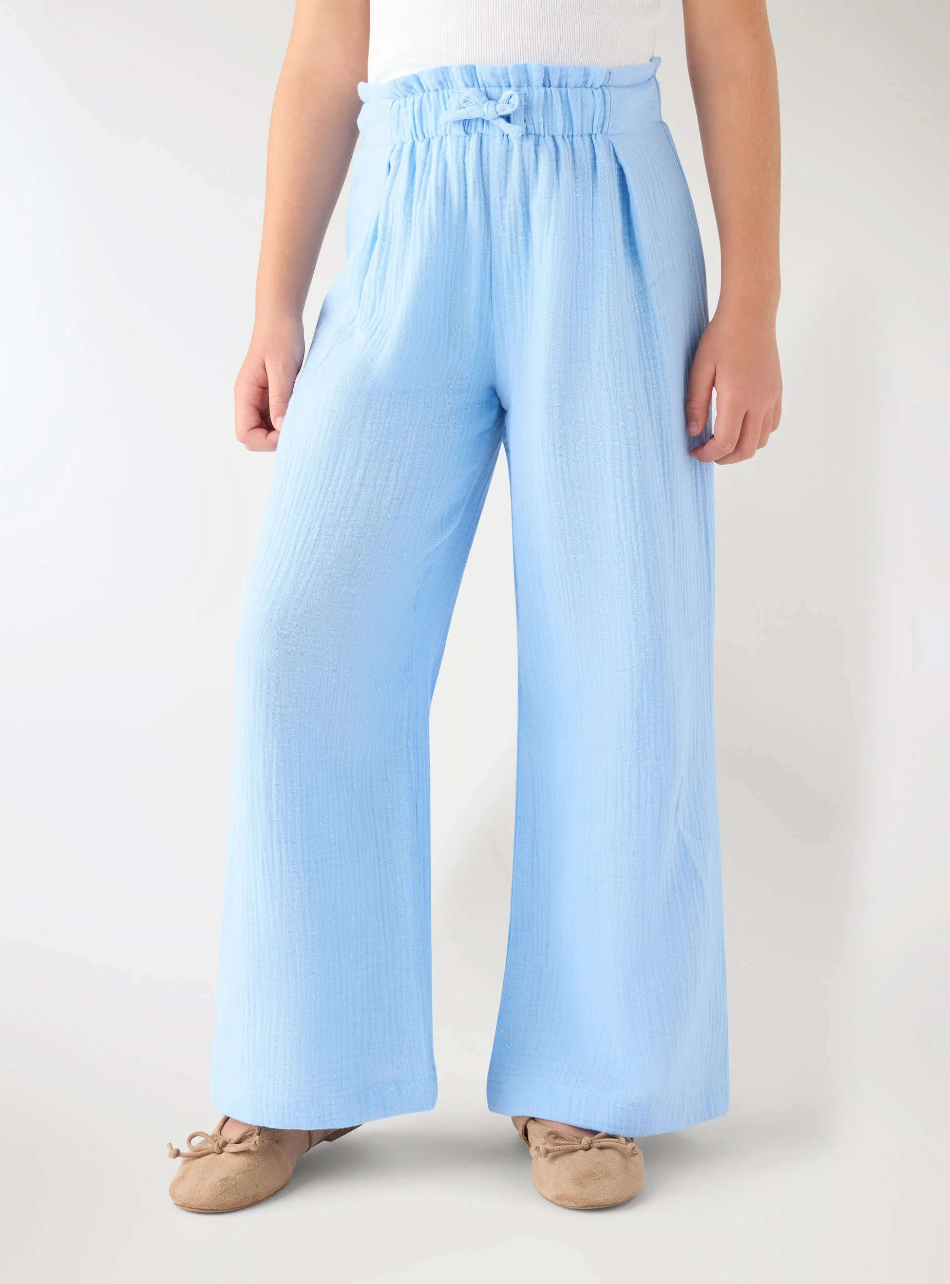 Pantaloni maxi paperbag con coulisse - Image 3