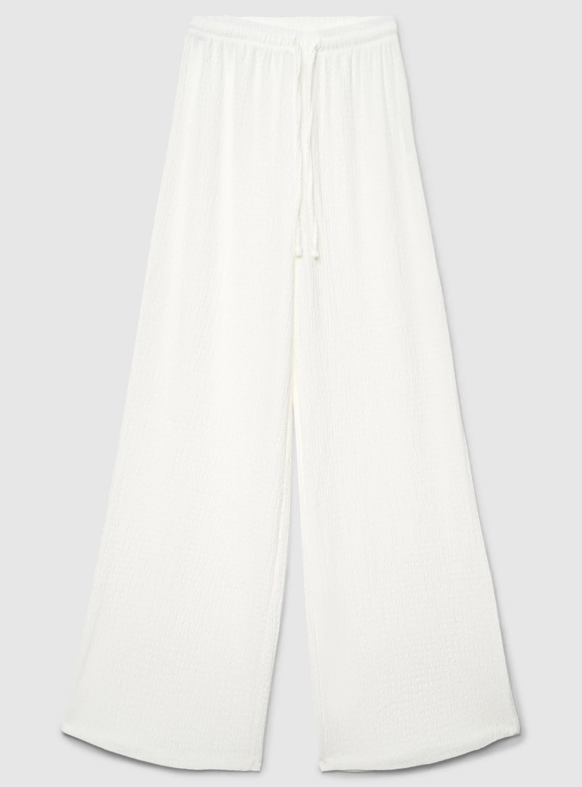 Pantaloni maxi wide leg effetto crinkle - Image 7
