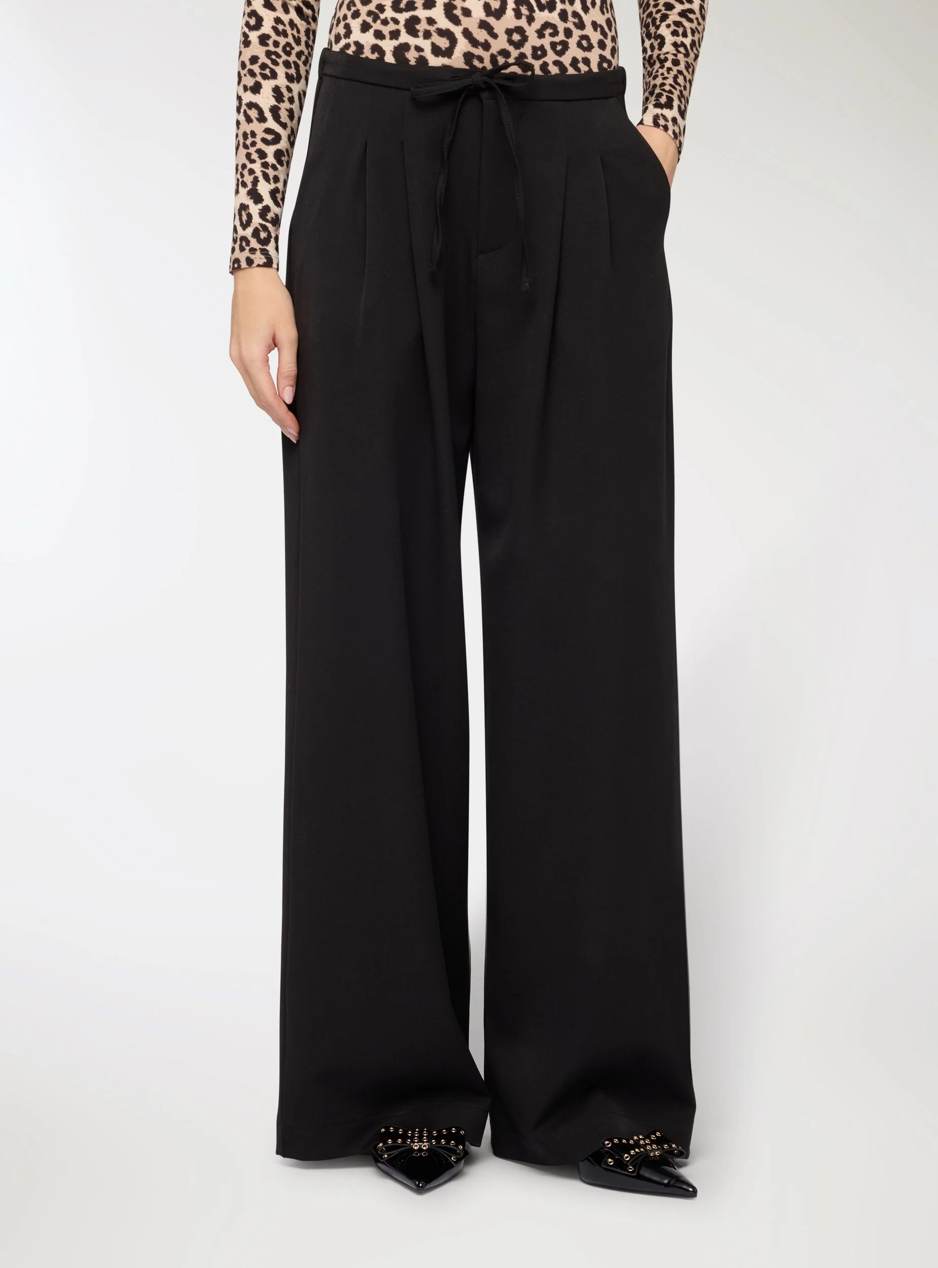 Pantaloni palazzo con coulisse - Image 2