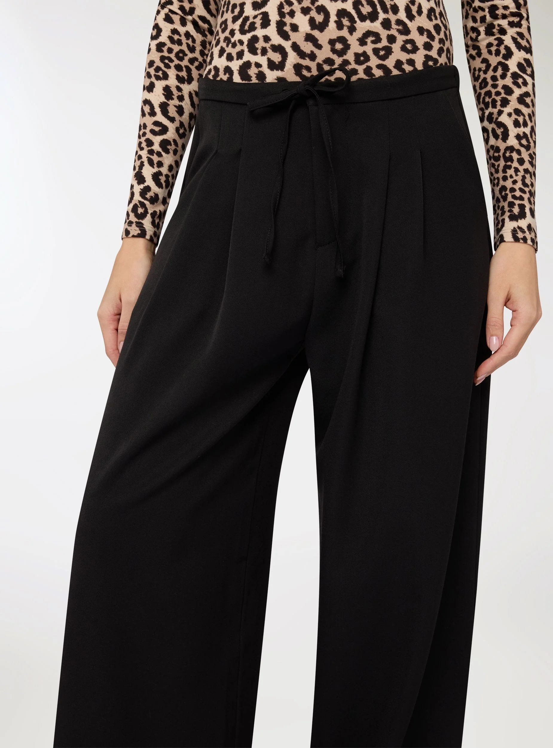 Pantaloni palazzo con coulisse - Image 4