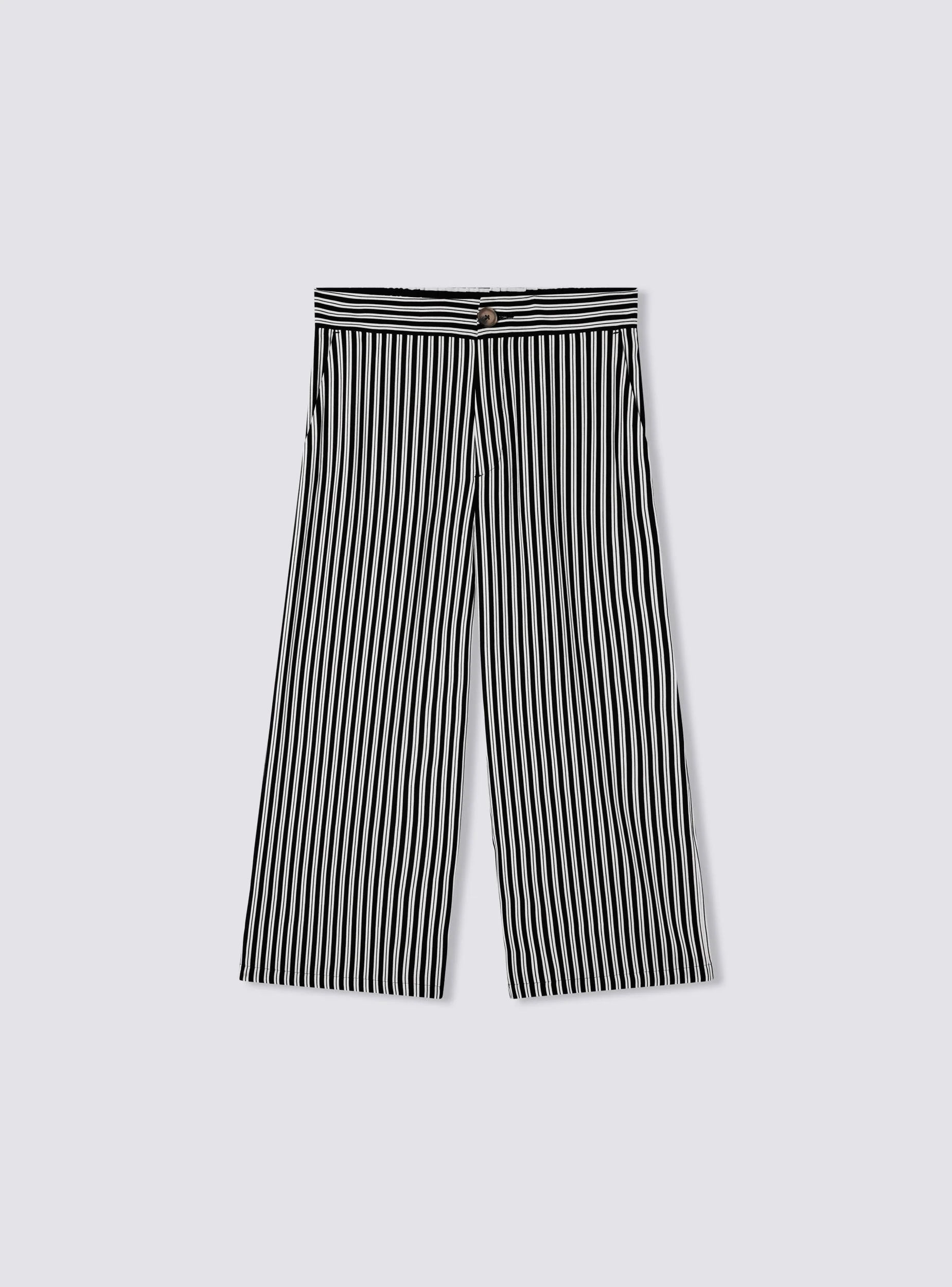 Pantaloni palazzo crop a righe - Image 7