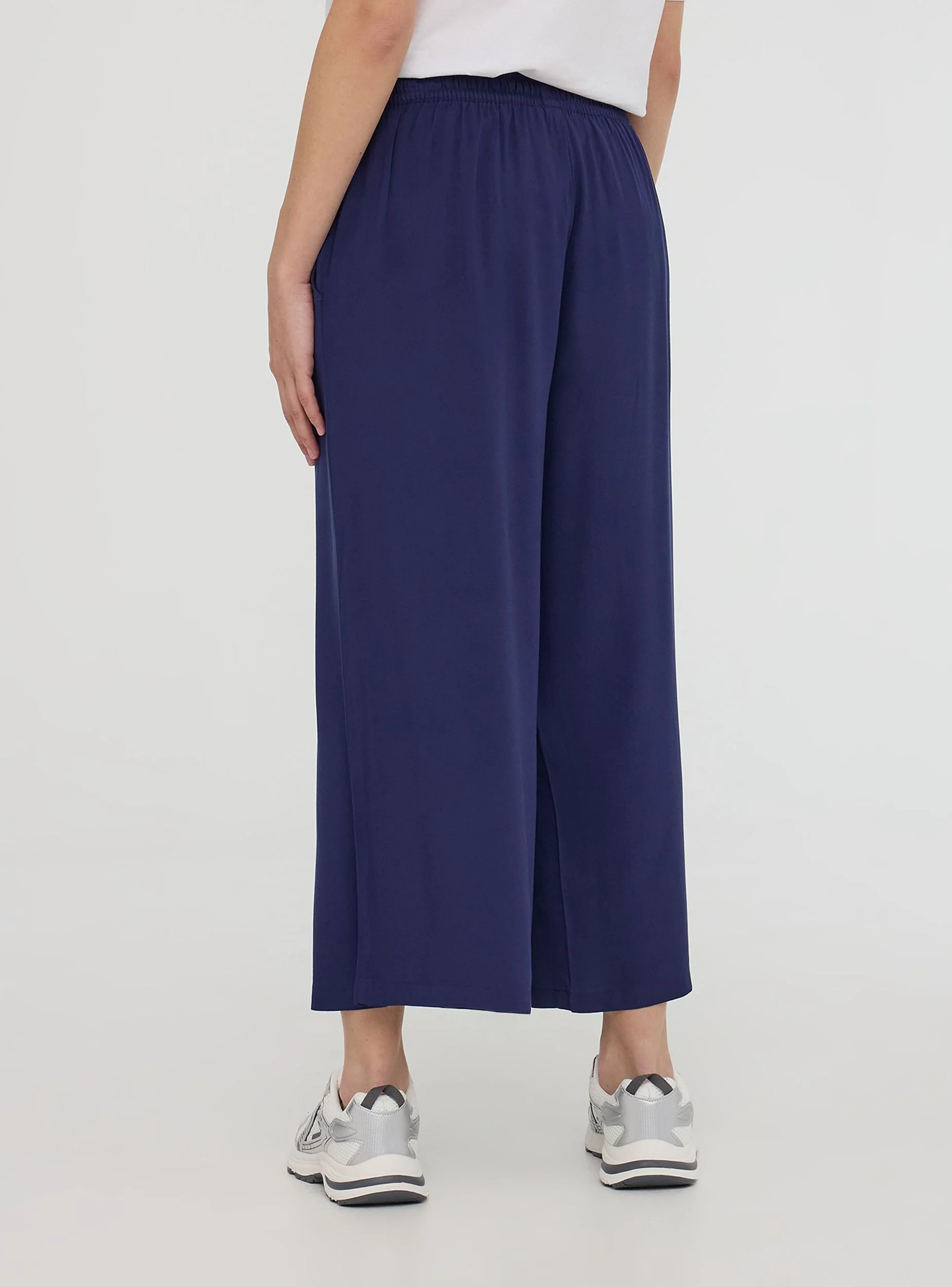 Pantaloni palazzo crop con coulisse - Image 2
