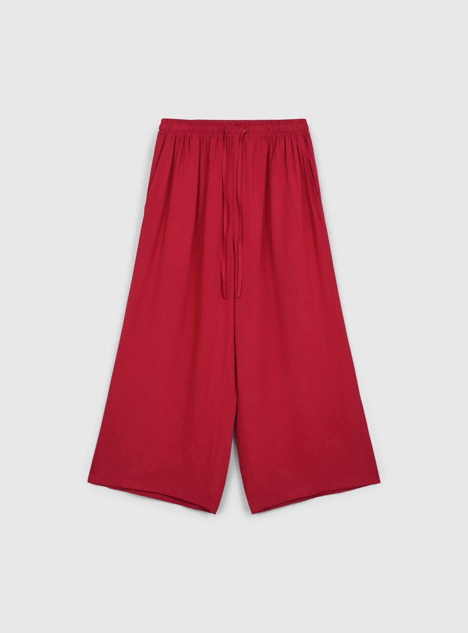 Pantaloni palazzo crop con coulisse - Image 4
