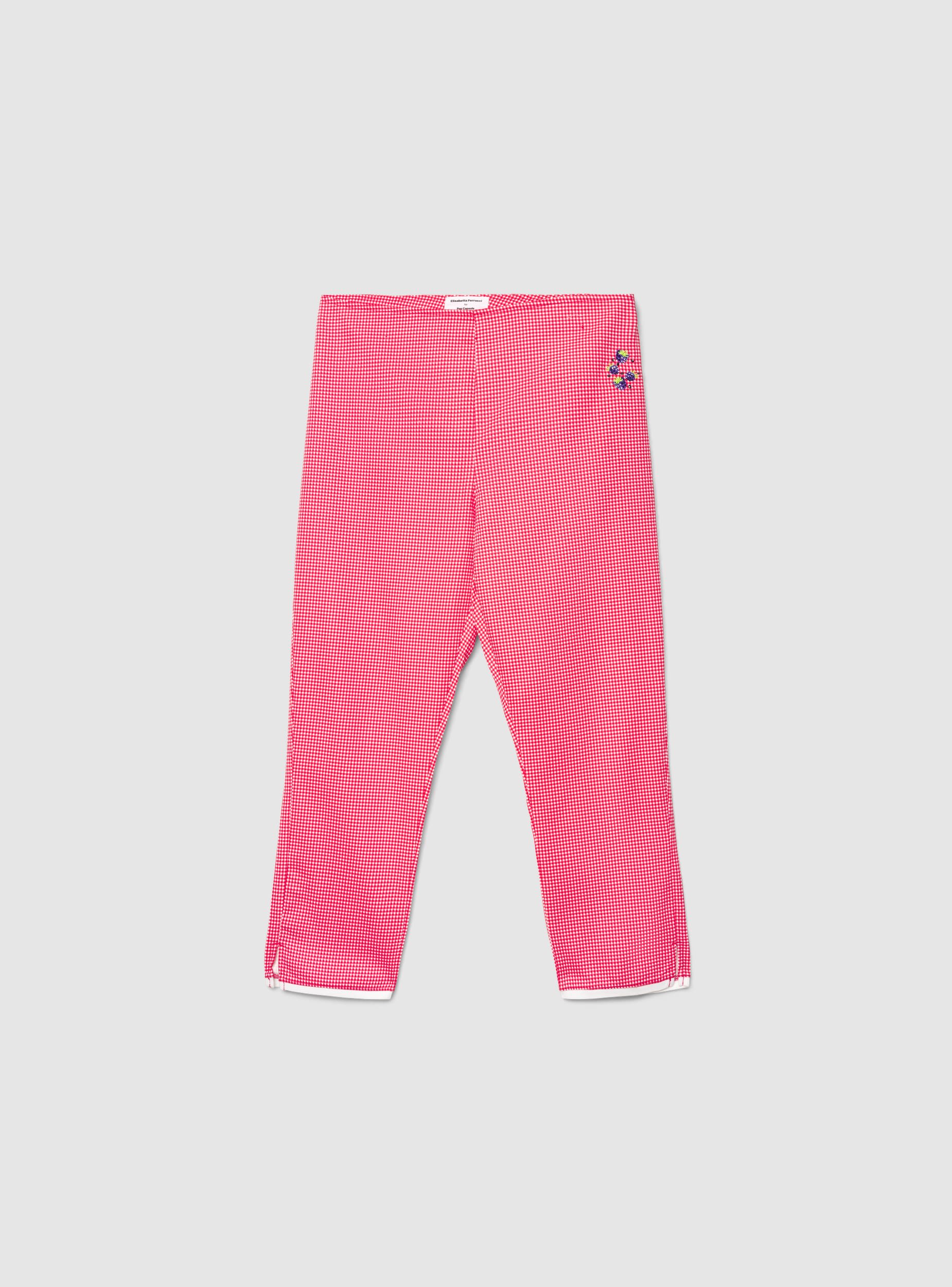 Pantaloni pinocchietto a motivo vichy TRNPOPLAB - Image 5