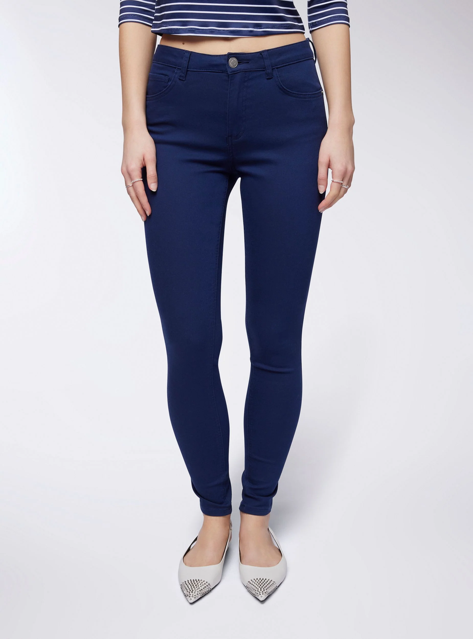 Pantaloni push-up cinque tasche
