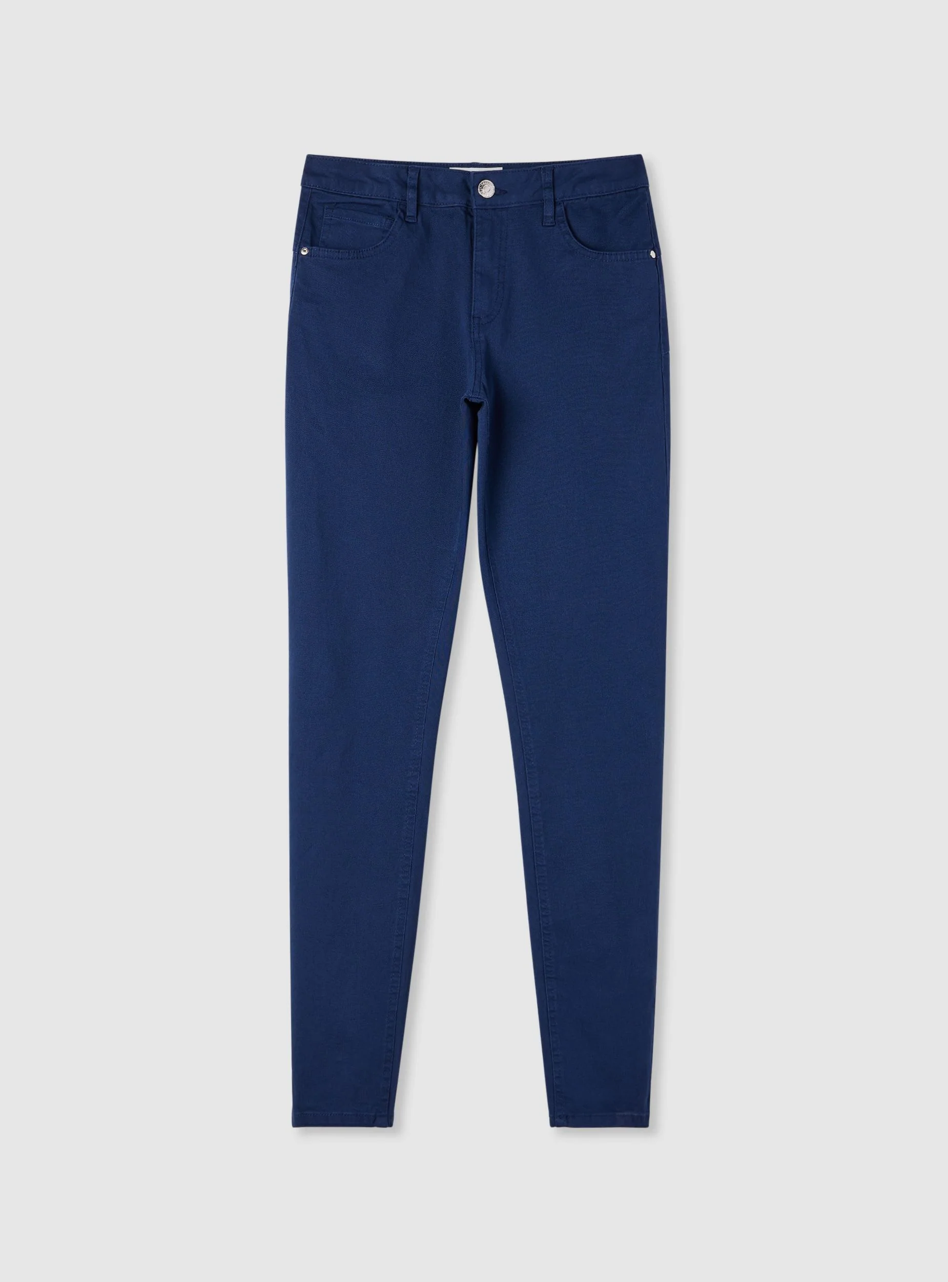 Pantaloni skinny a 5 tasche tinta unita