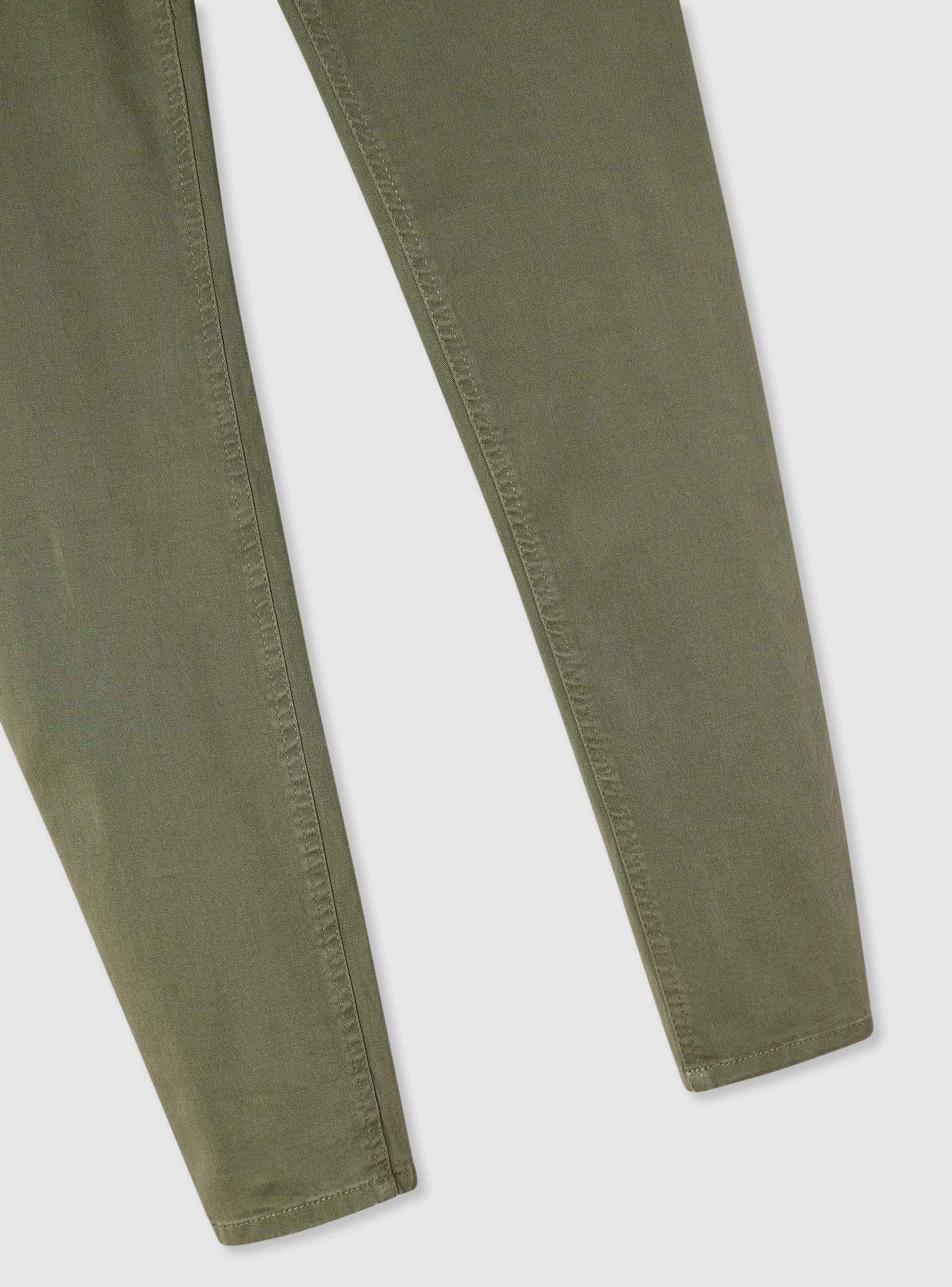 Pantaloni skinny a 5 tasche tinta unita