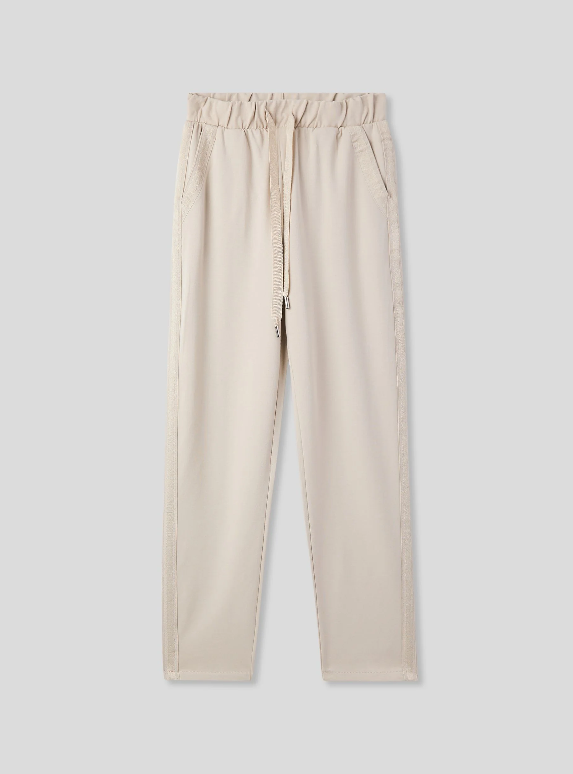 Pantaloni skinny effetto raso con banda laterale - Image 6