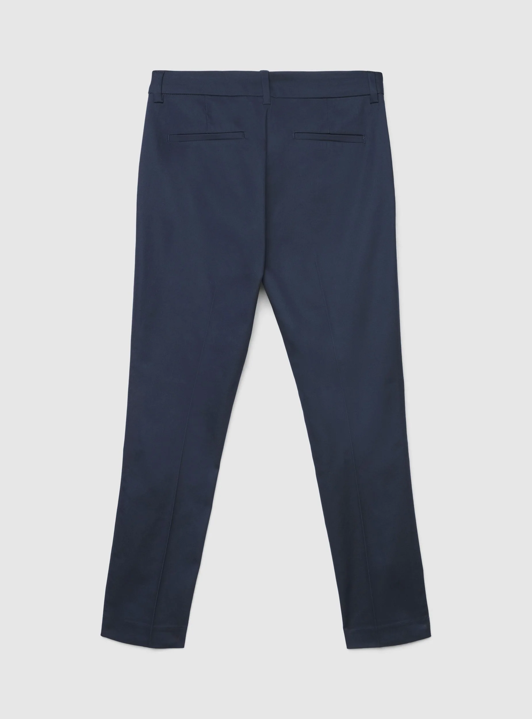 Pantaloni skinny in rasatello di cotone a tinta unita - Image 6