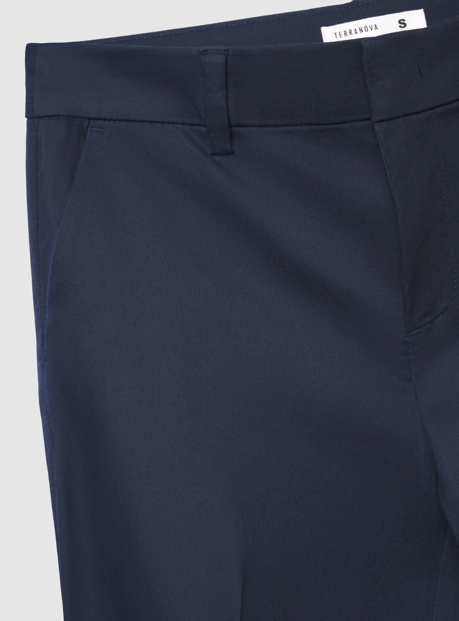 Pantaloni skinny in rasatello di cotone a tinta unita - Image 7