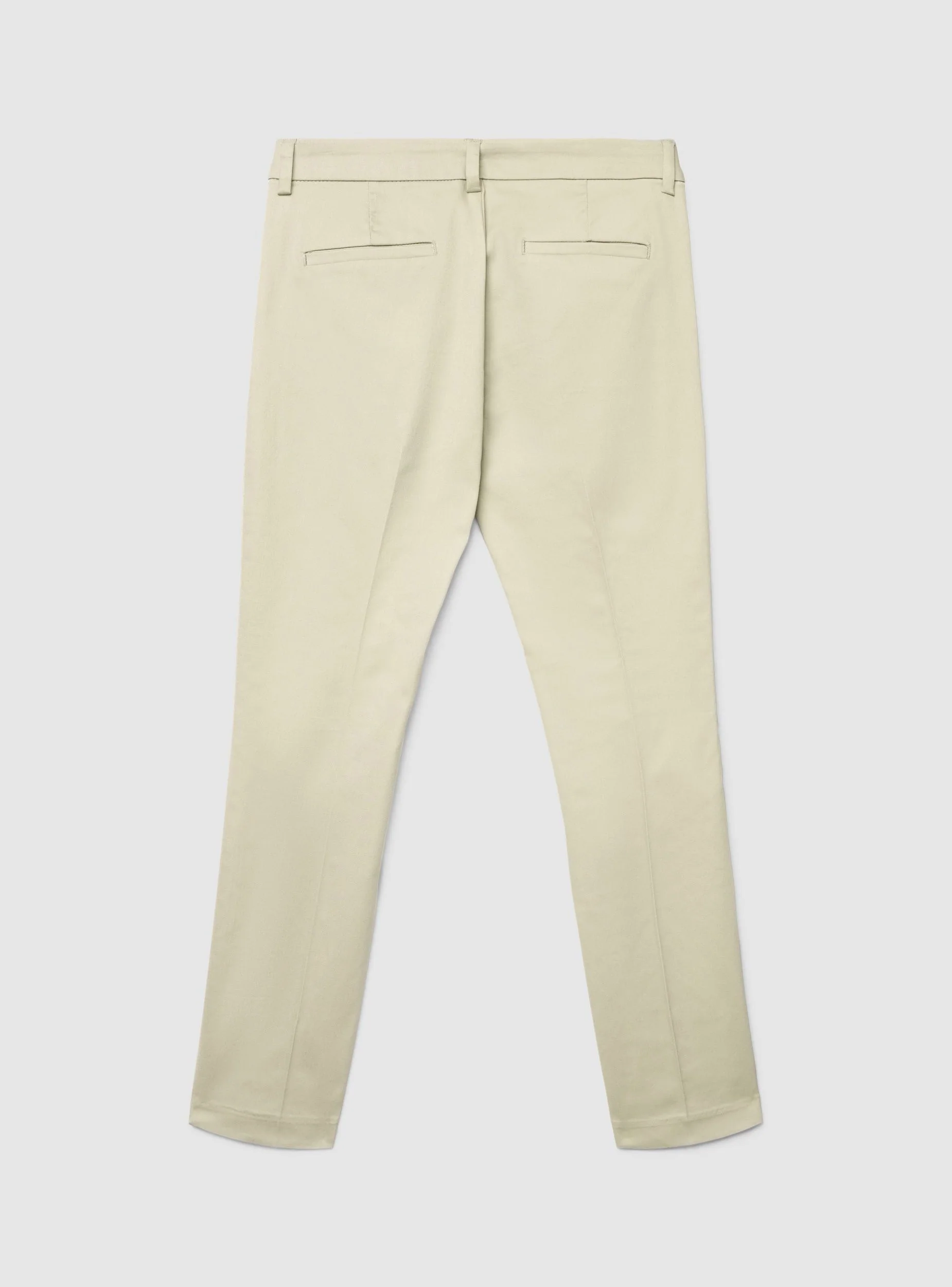 Pantaloni skinny in rasatello di cotone a tinta unita - Image 6