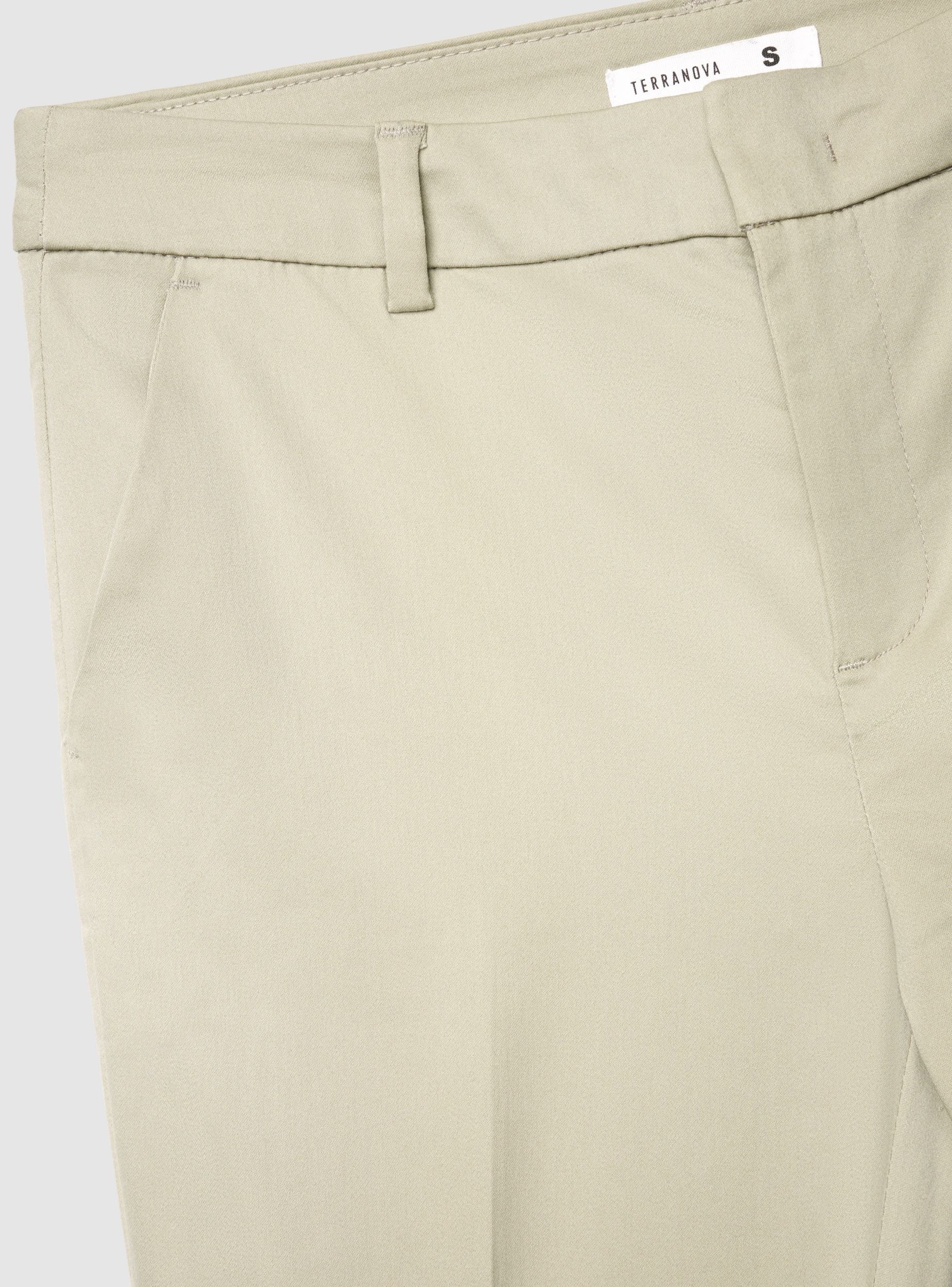 Pantaloni skinny in rasatello di cotone a tinta unita - Image 7