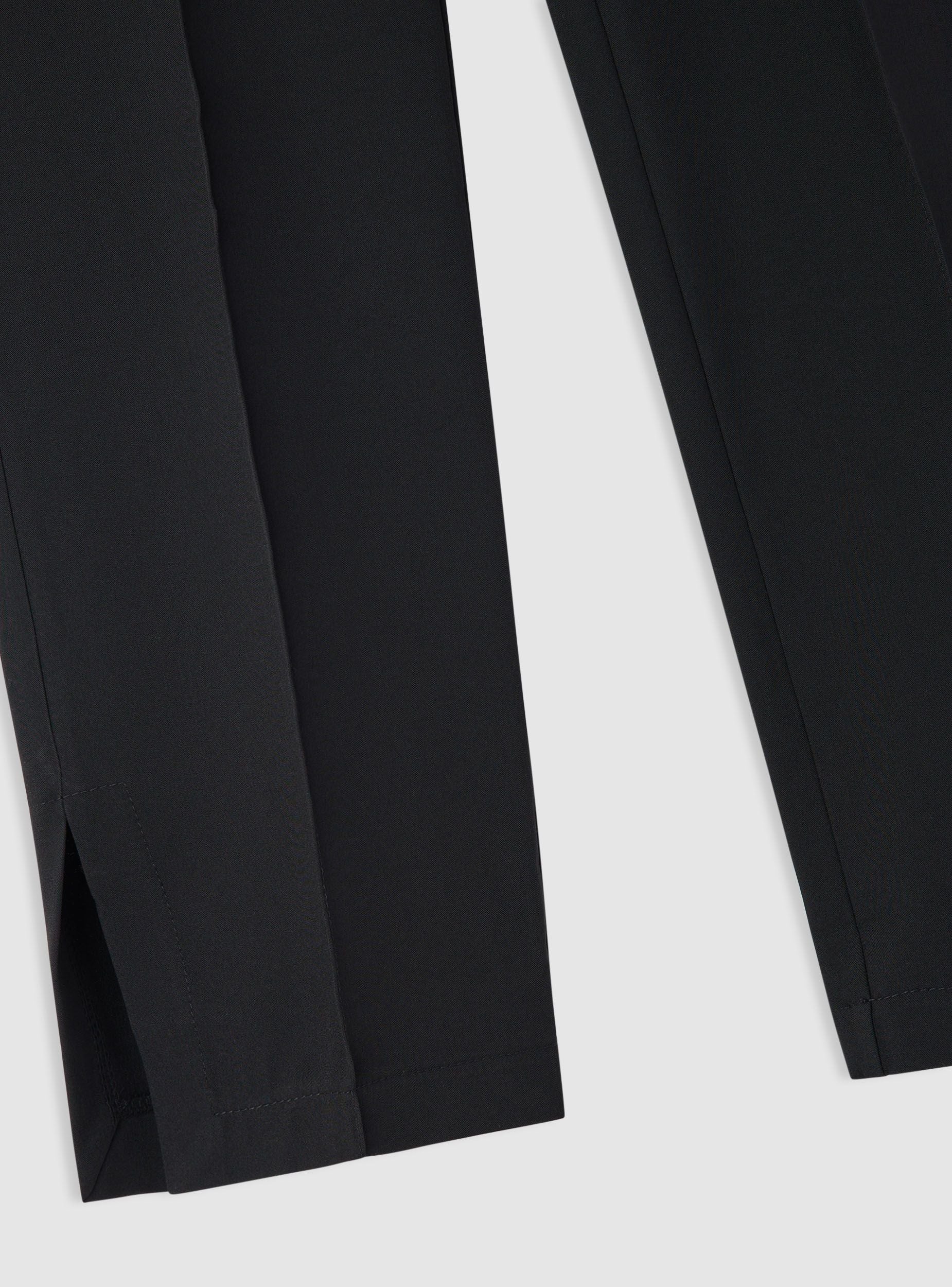 Pantaloni straight con pinces e spacchi - Image 6