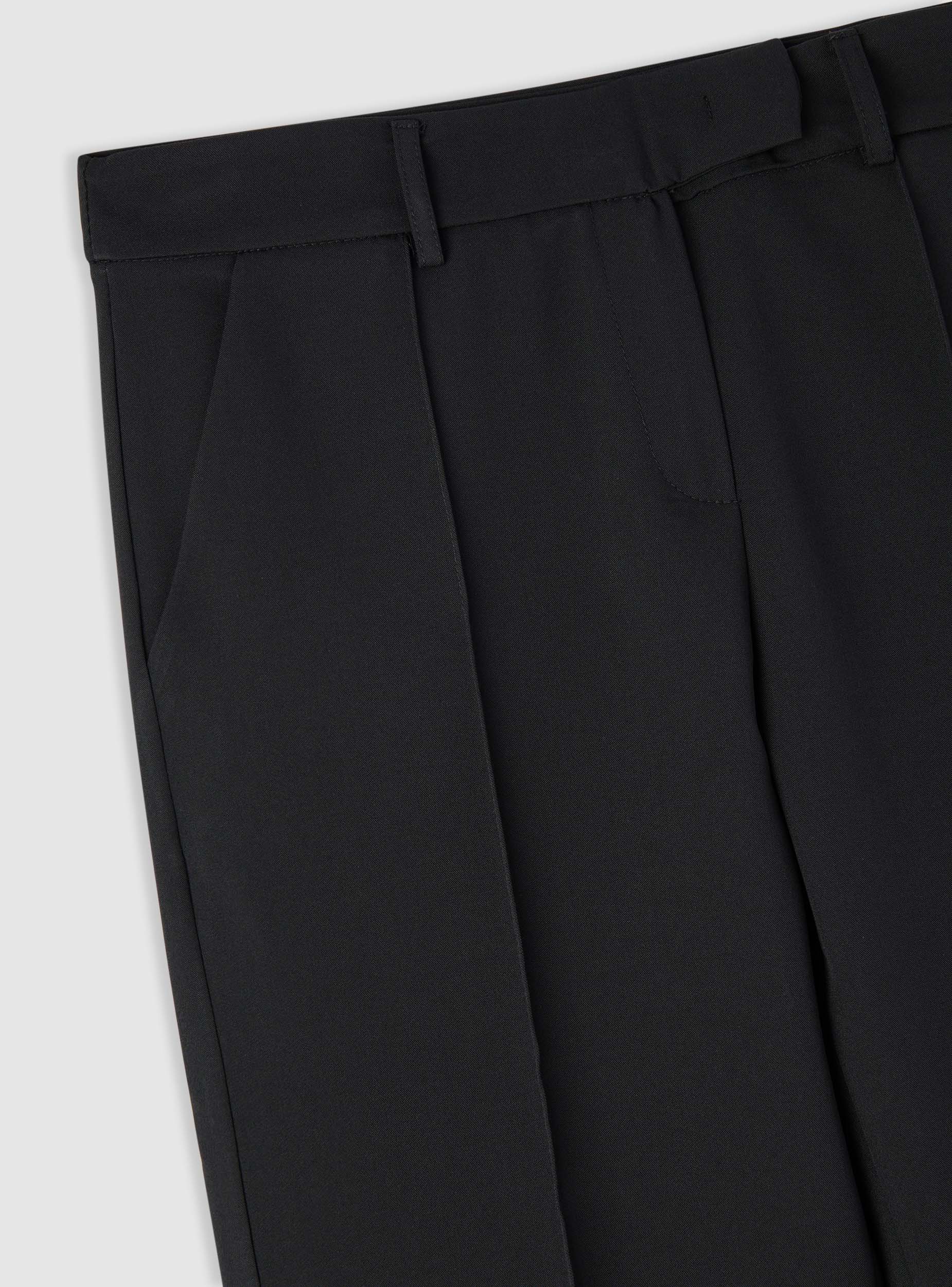 Pantaloni straight con pinces e spacchi - Image 7