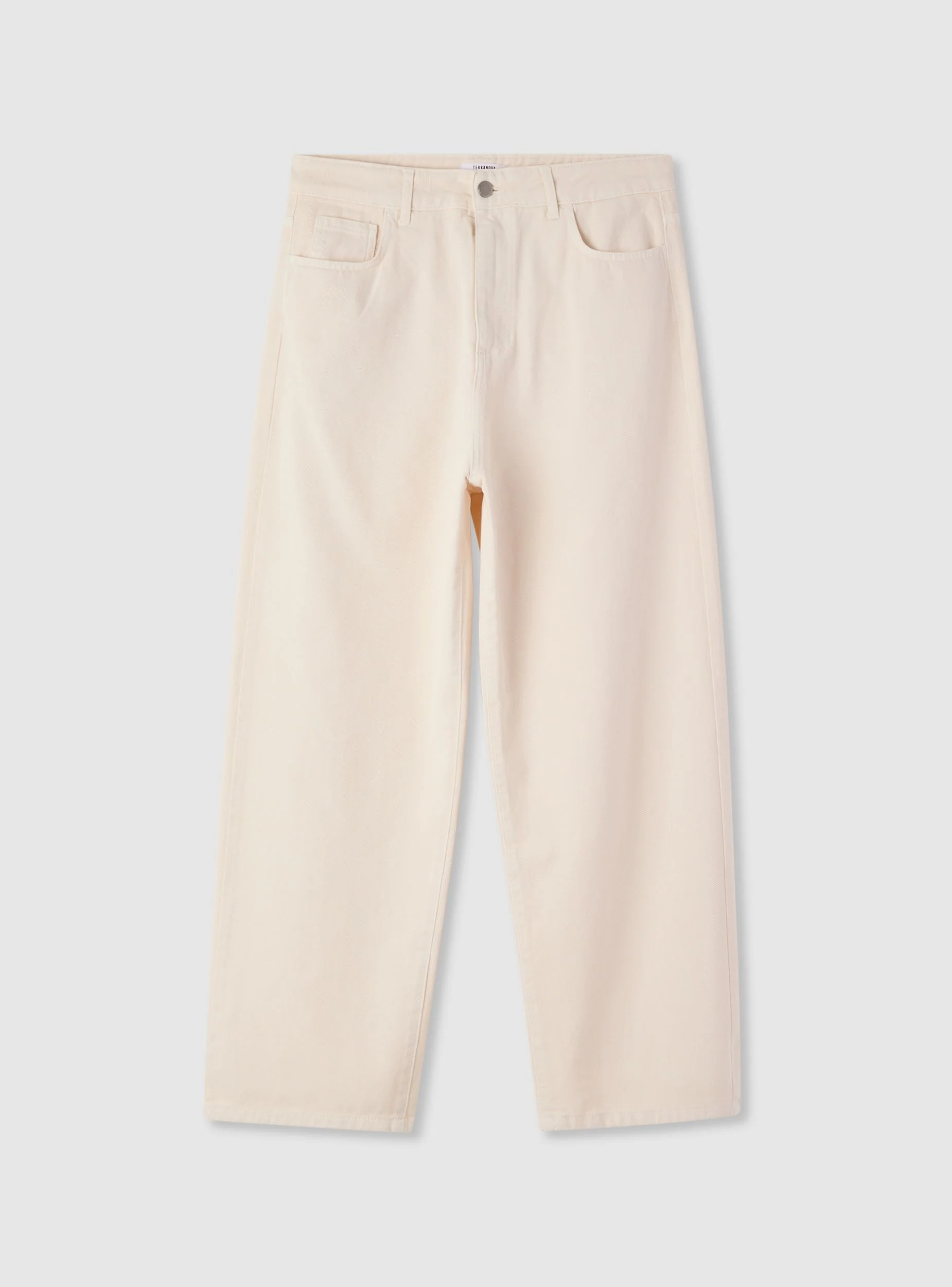 Pantaloni super baggy a tinta unita - Image 5