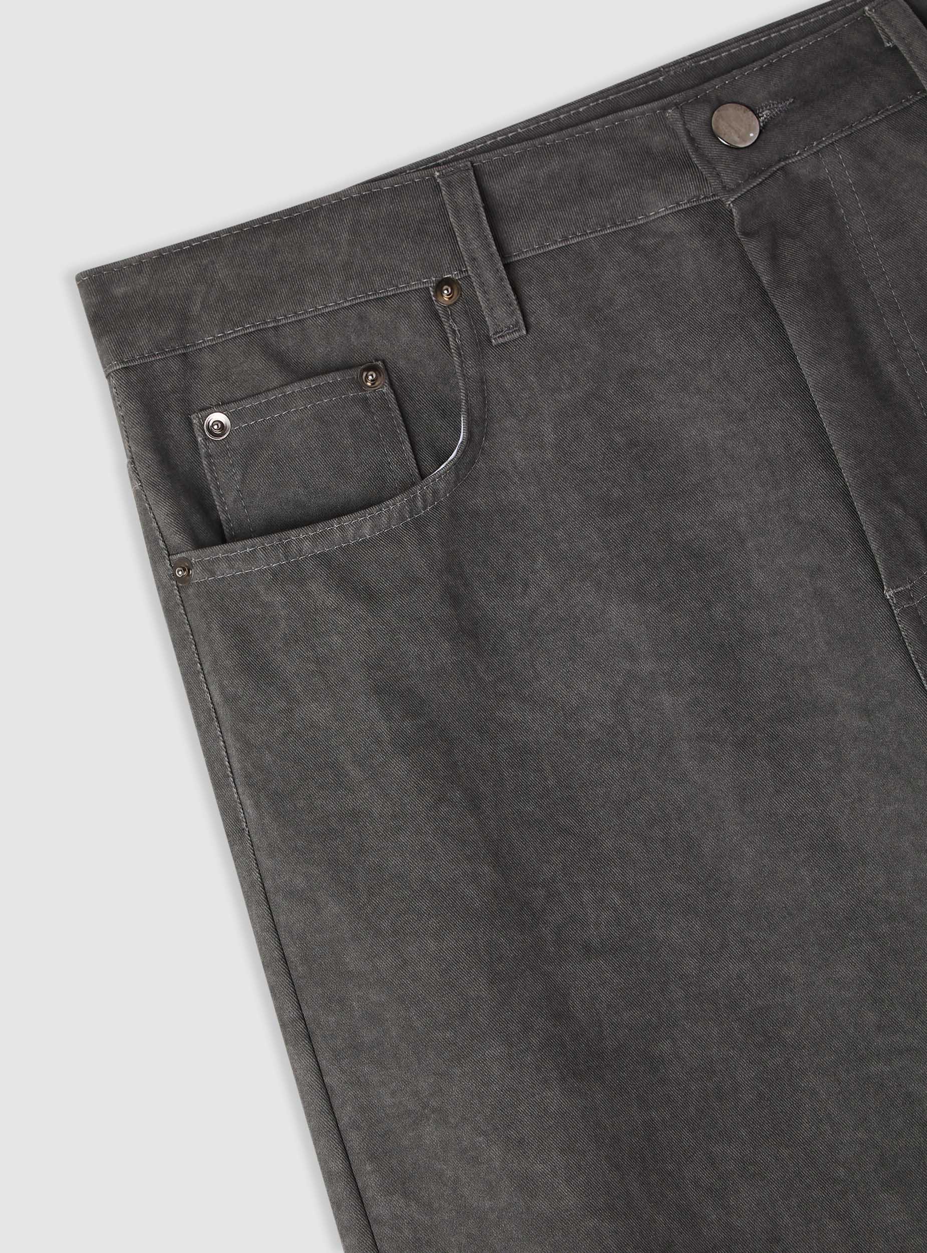 Pantaloni super baggy a tinta unita - Image 3