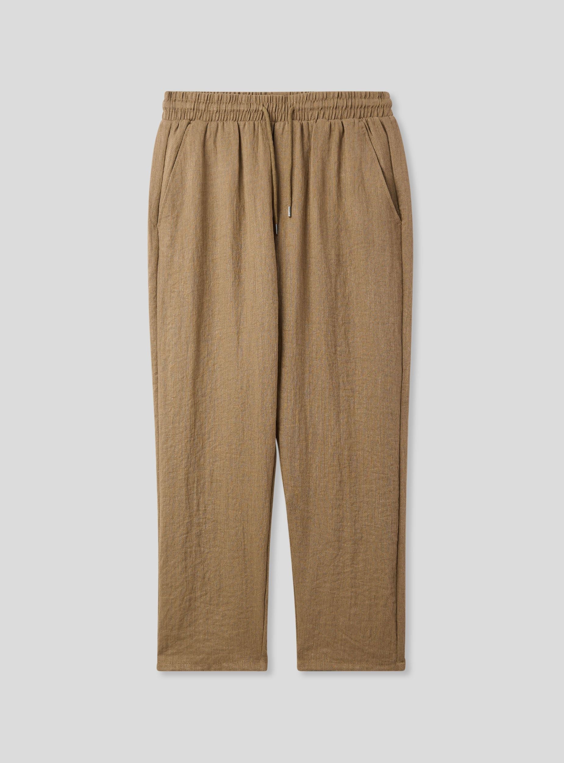 Pantaloni tessuto goffrato con elastico - Image 4