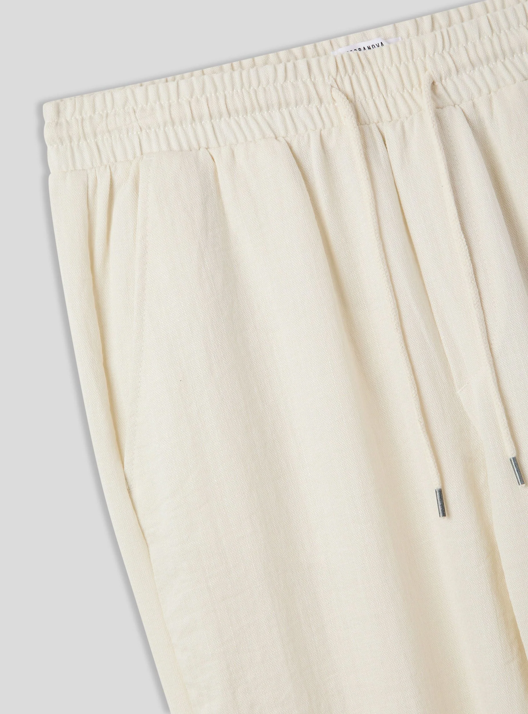 Pantaloni tessuto goffrato con elastico