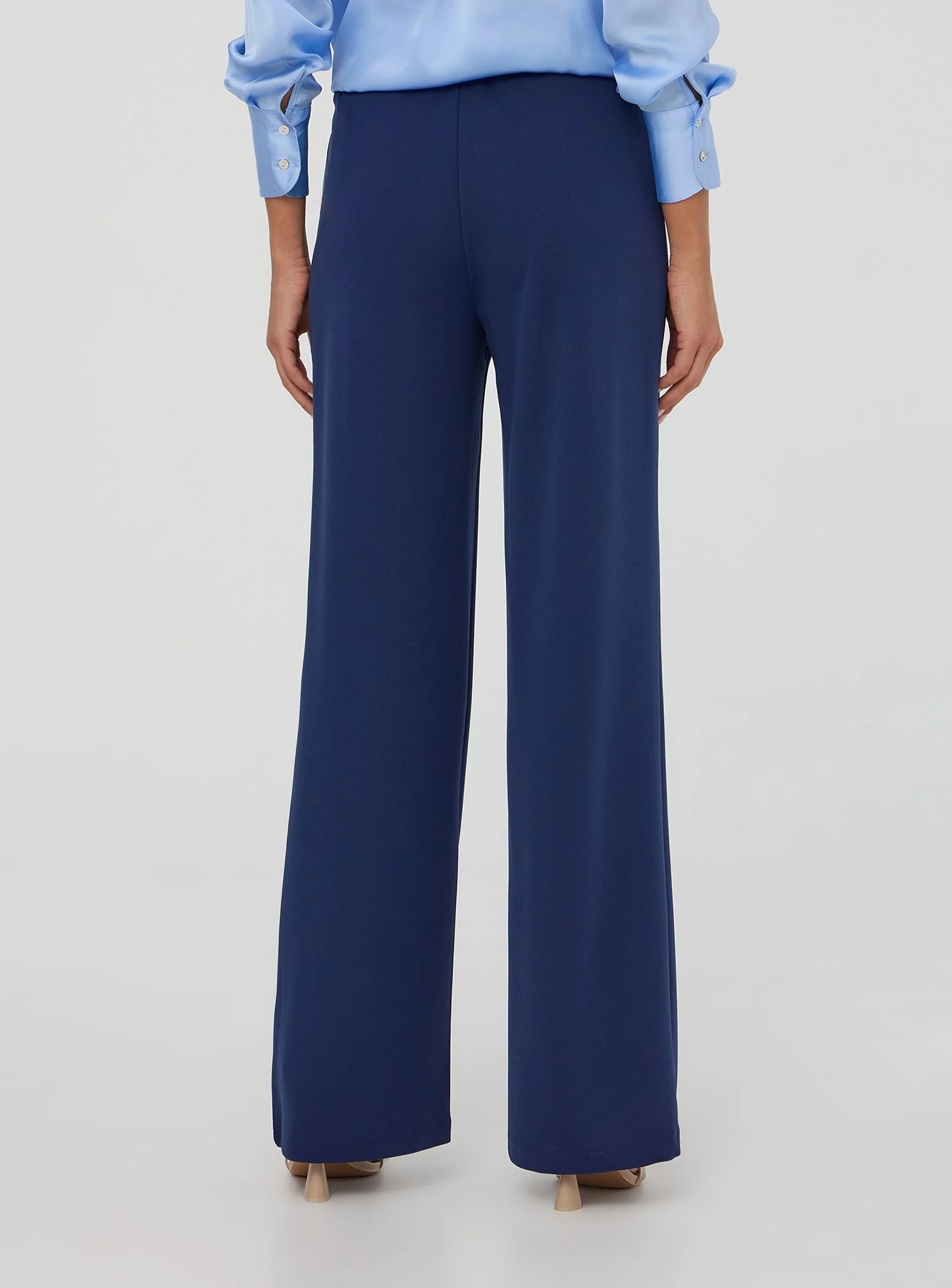 Pantaloni tinta unita wide leg - Image 2