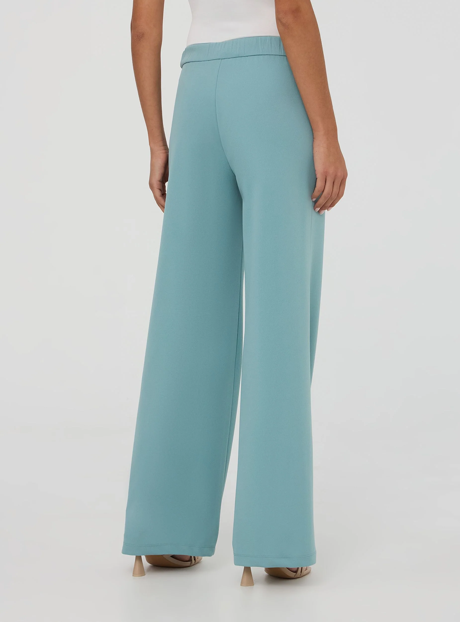 Pantaloni tinta unita wide leg