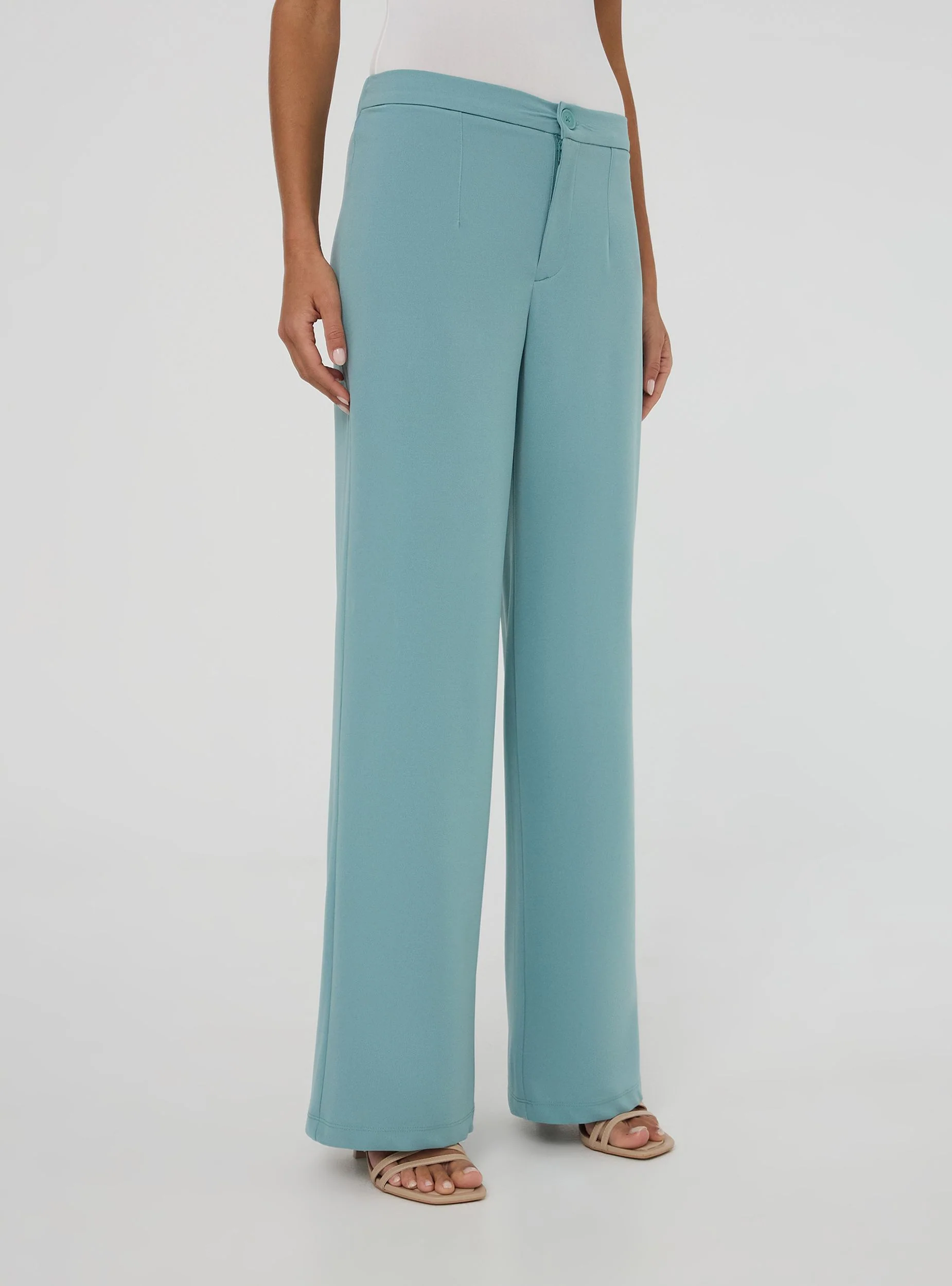 Pantaloni tinta unita wide leg - Image 3