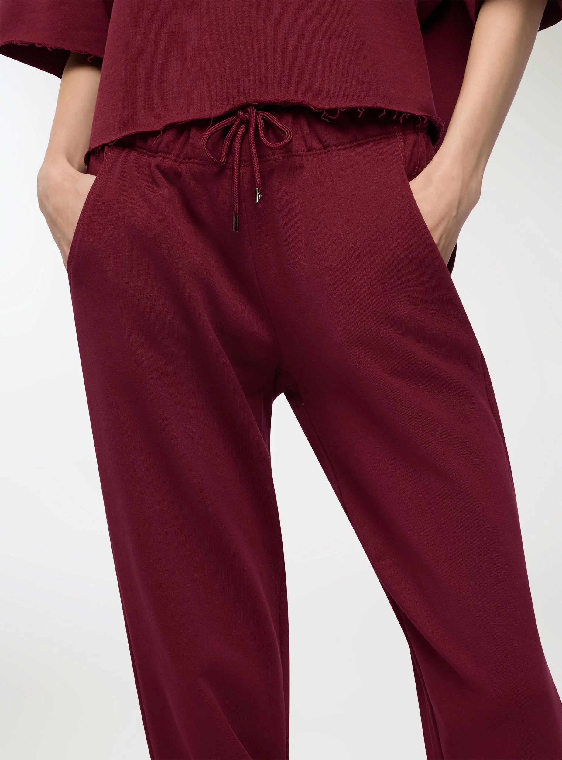 Pantaloni tuta a zampa vita bassa - Image 2