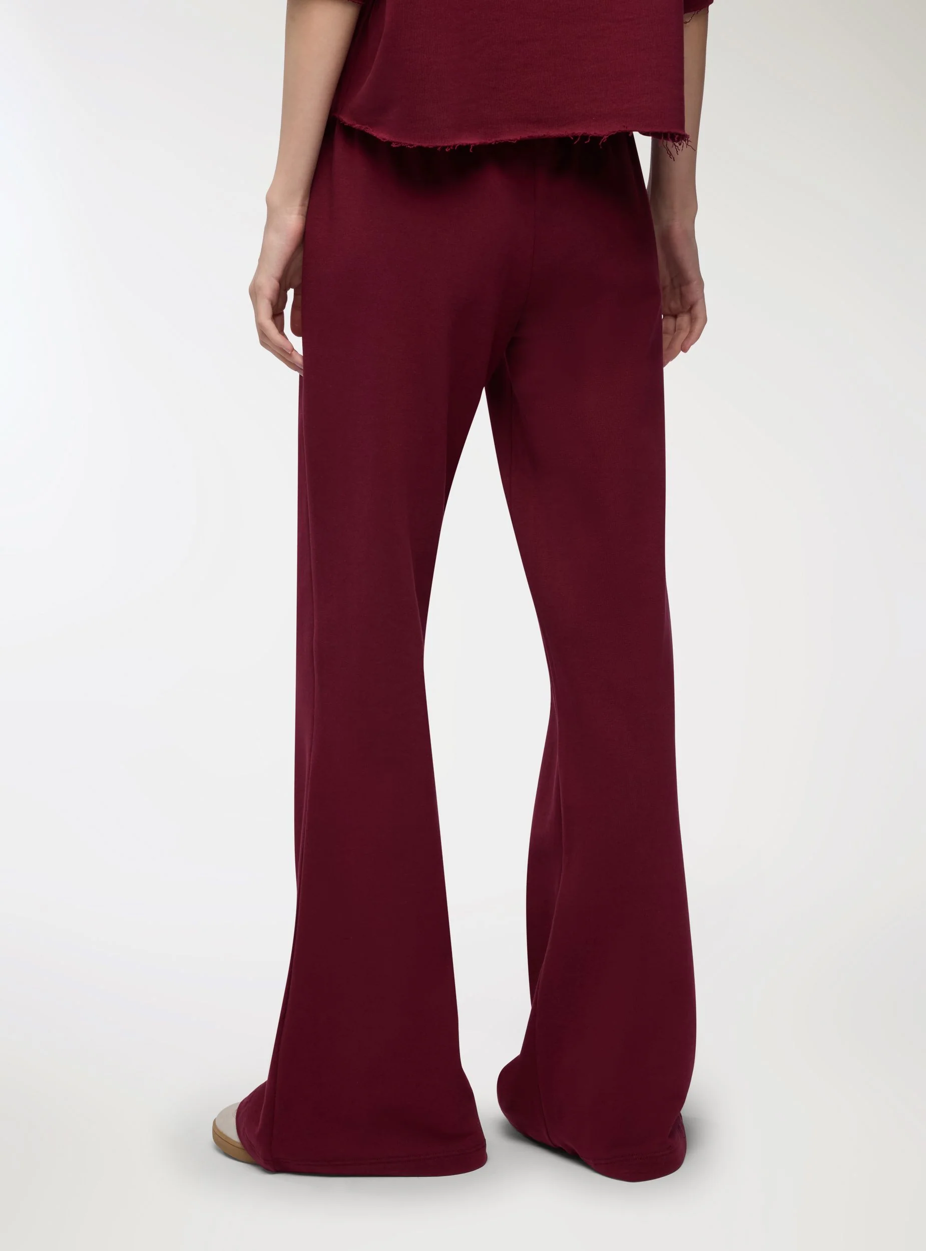 Pantaloni tuta a zampa vita bassa - Image 3