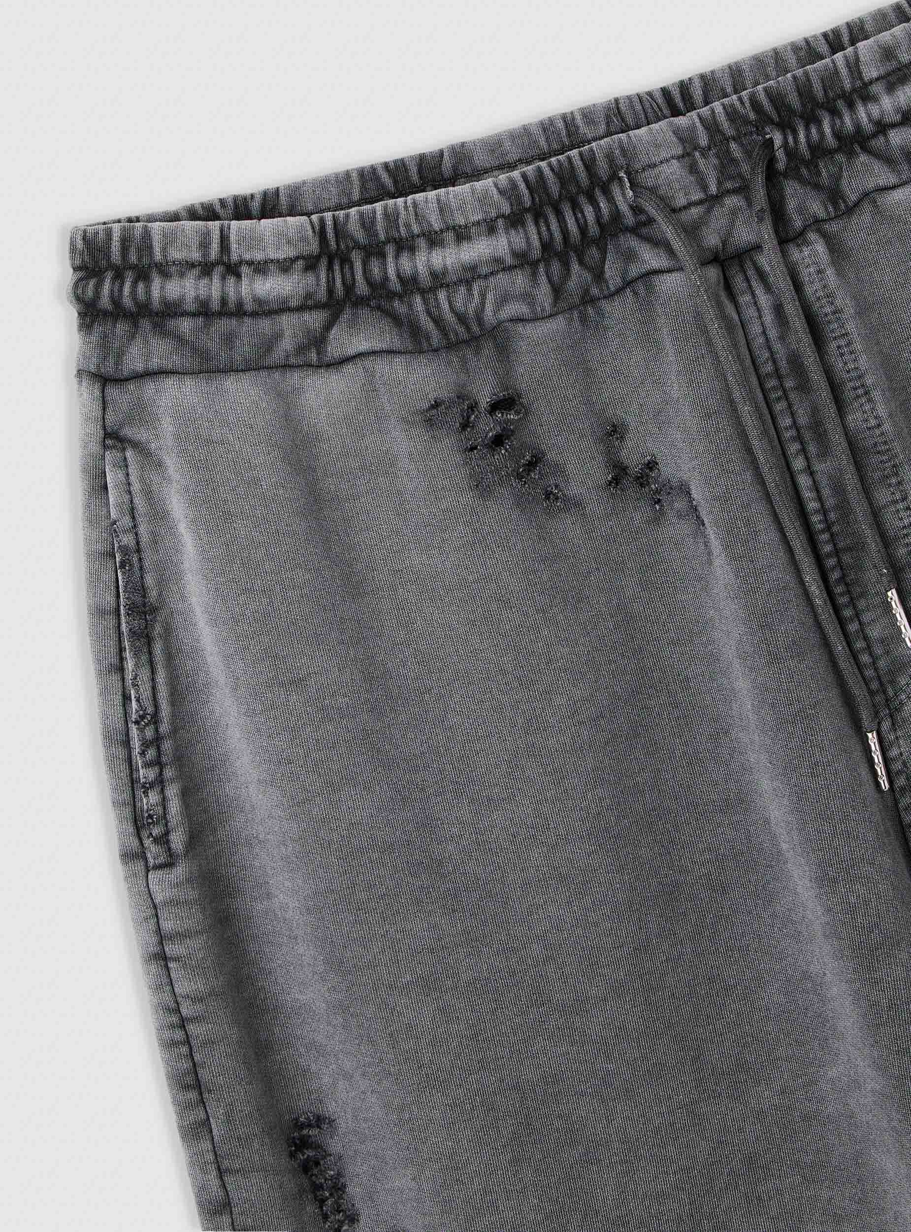 Pantaloni tuta baggy con strappi e coulisse - Image 3