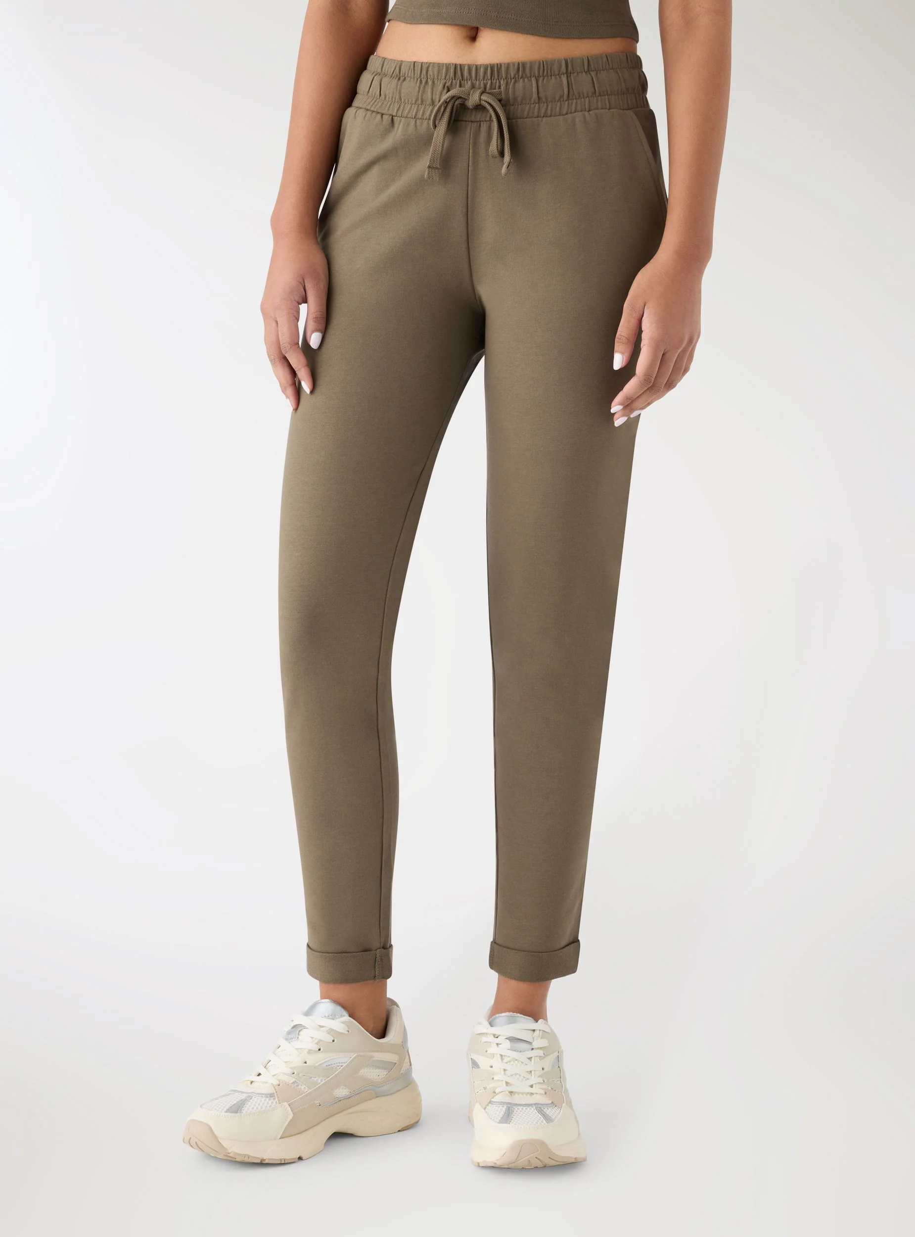 Pantaloni tuta chino a tinta unita - Image 3
